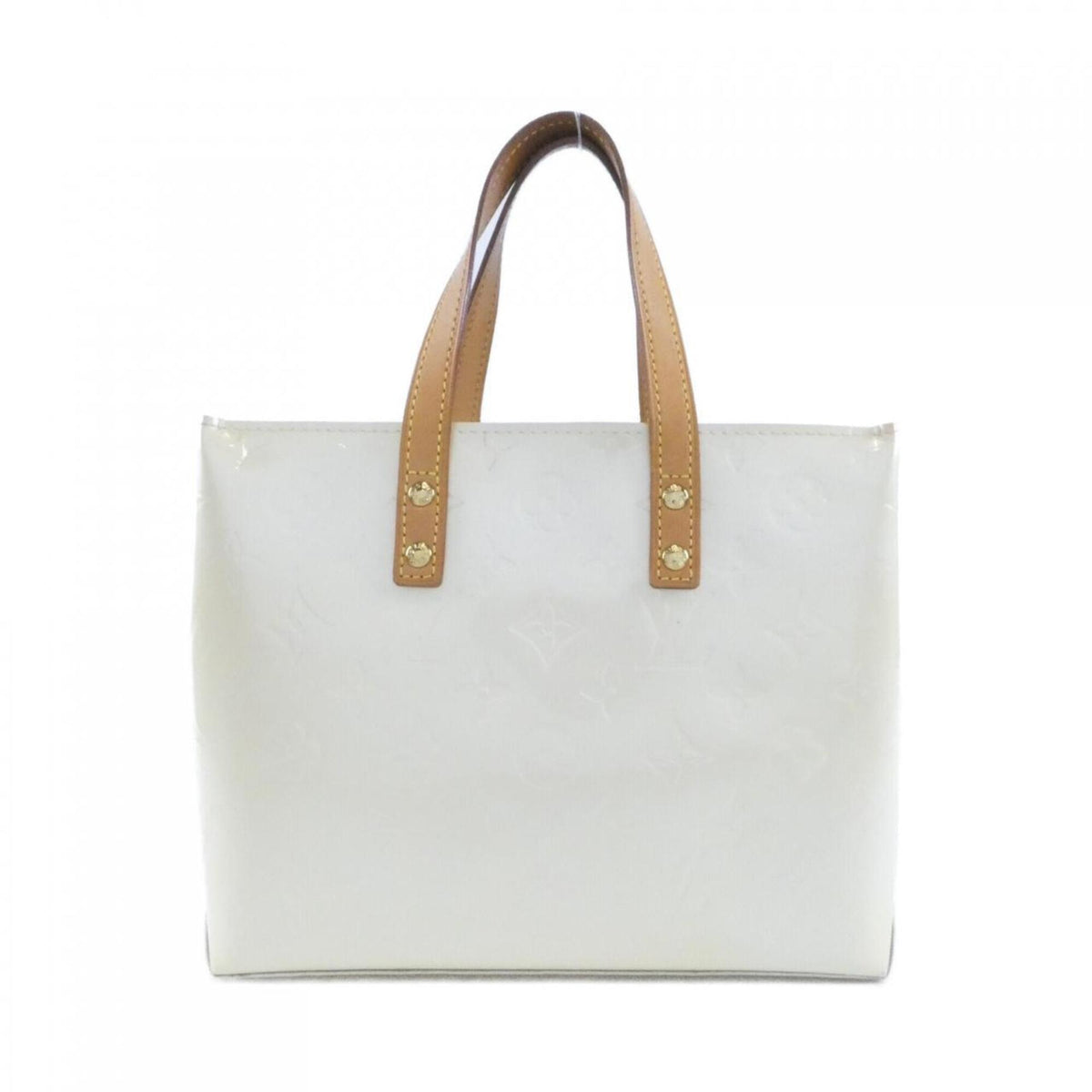 Louis Vuitton Vernis White Monogram Vernis Handbag (Pre-Owned)