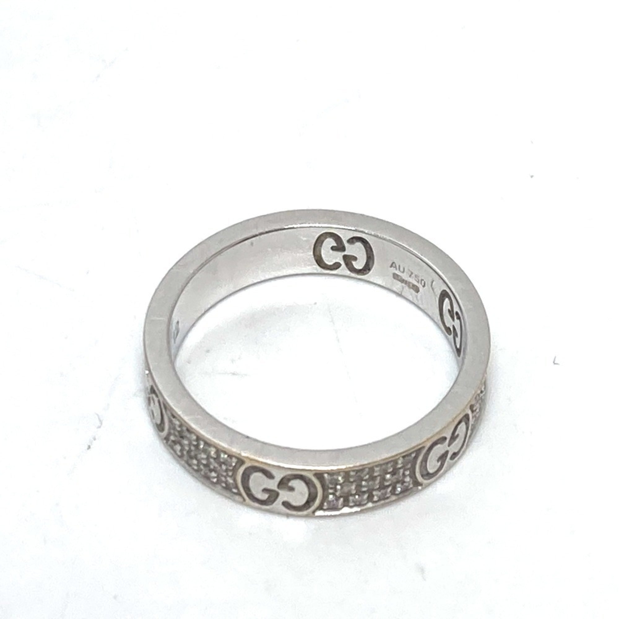 Gucci White Gold (18K) Band Ring (Pre-Owned)