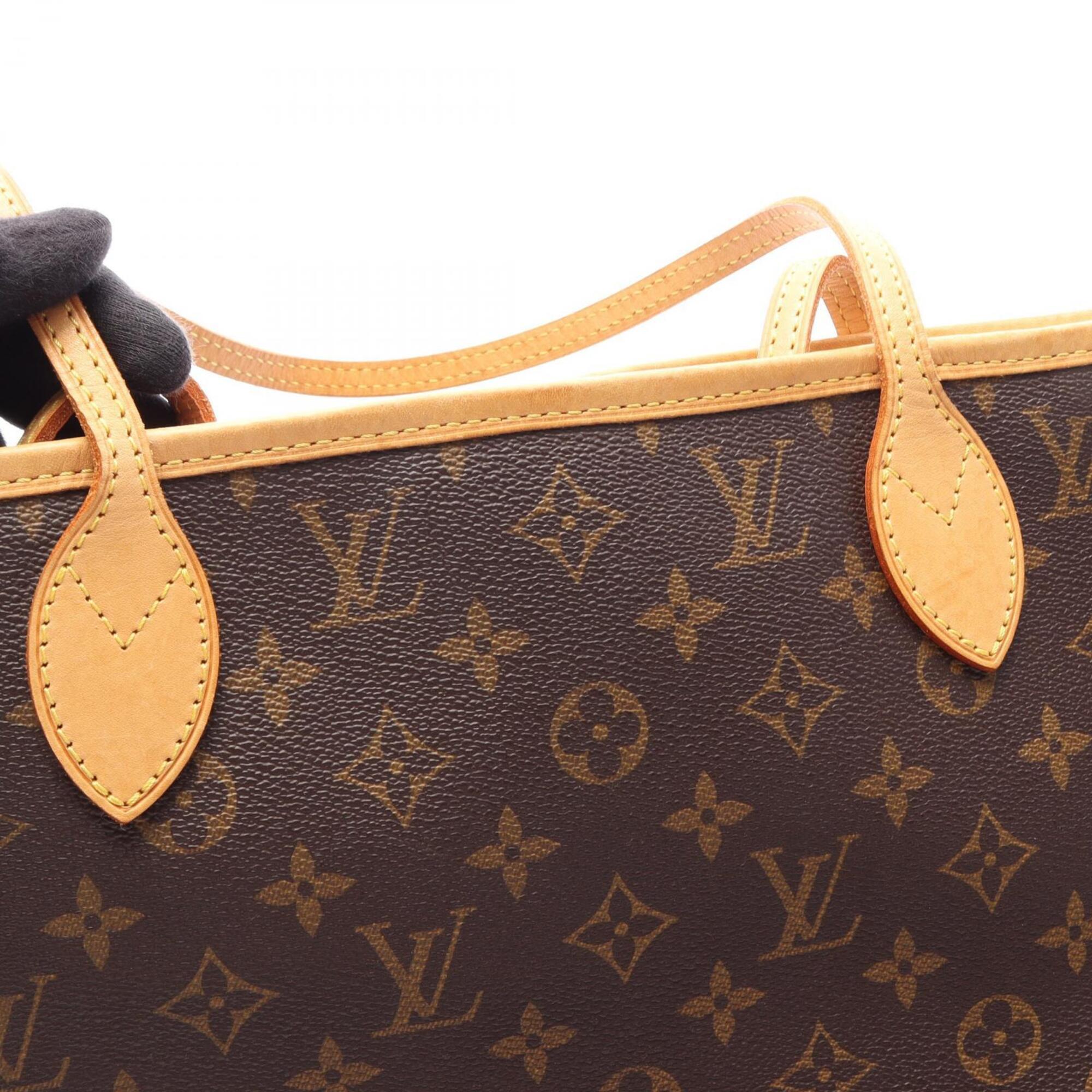 Louis Vuitton Brown Pvc Leather Handbag Tote Bag (Pre-Owned)