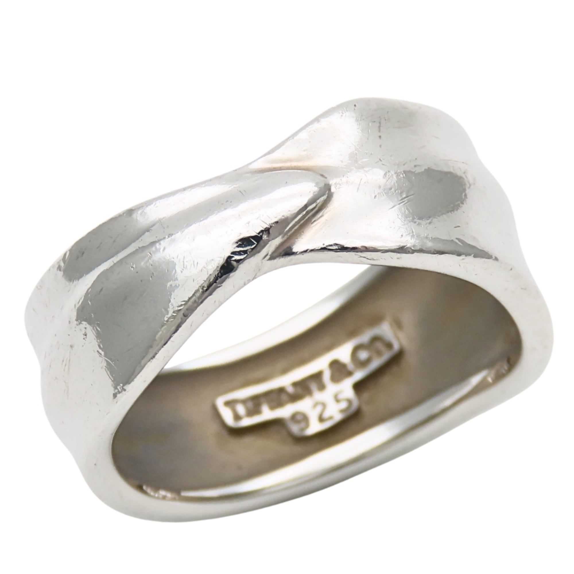 Tiffany Silver Silver 925 Band Ring (Pre-Owned)