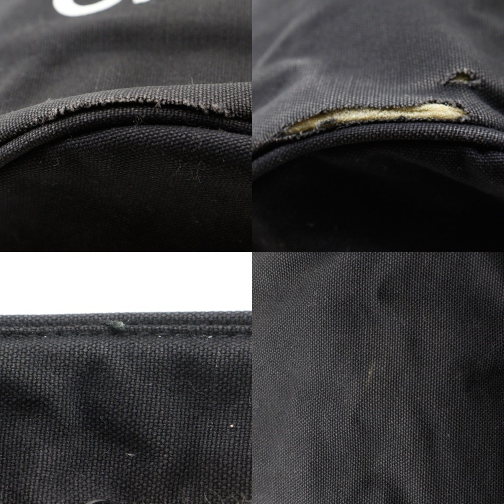 Chanel Black Canvas Shoulder Bag (Pre-Owned)