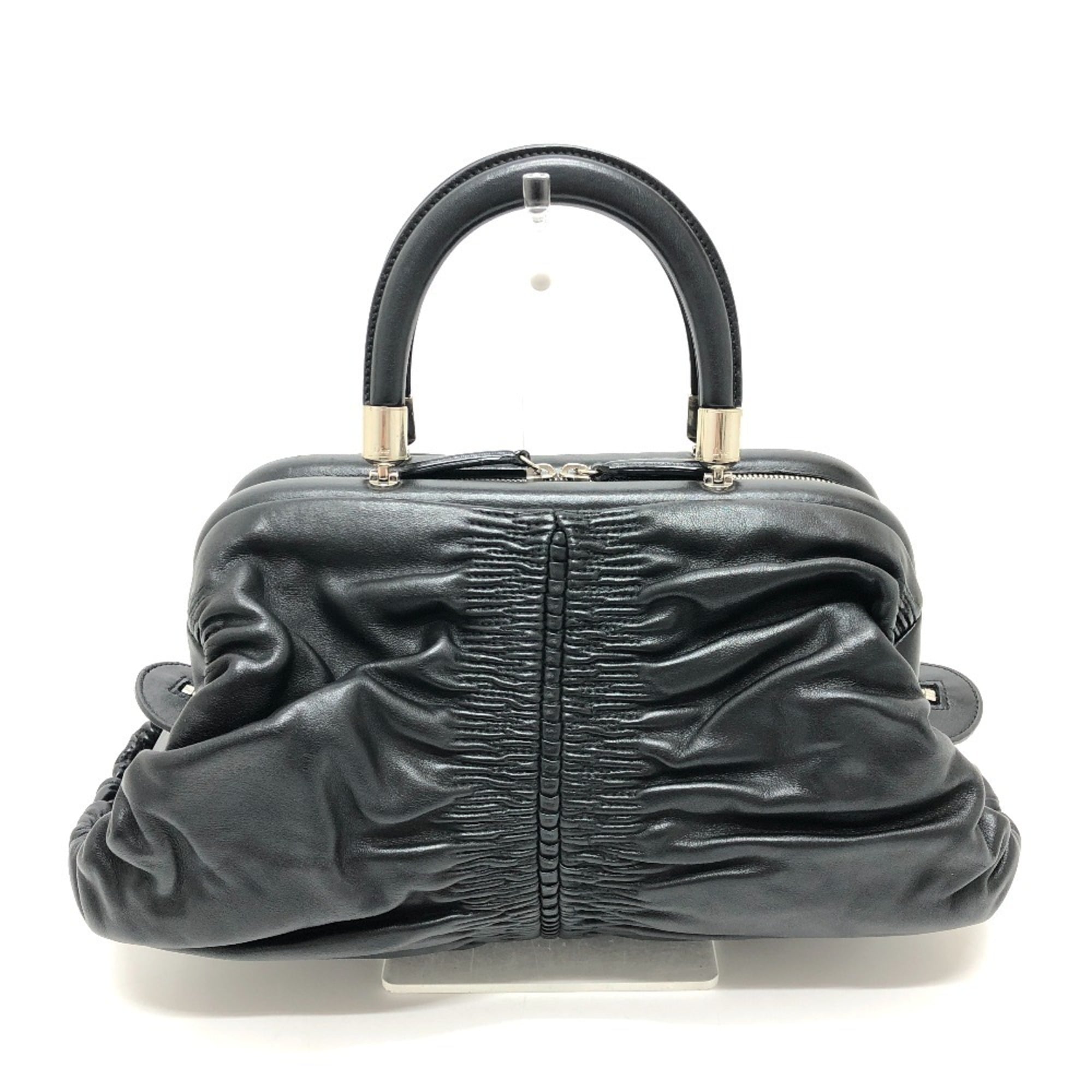 Christian Dior Black Leather Handbag (Pre-Owned)