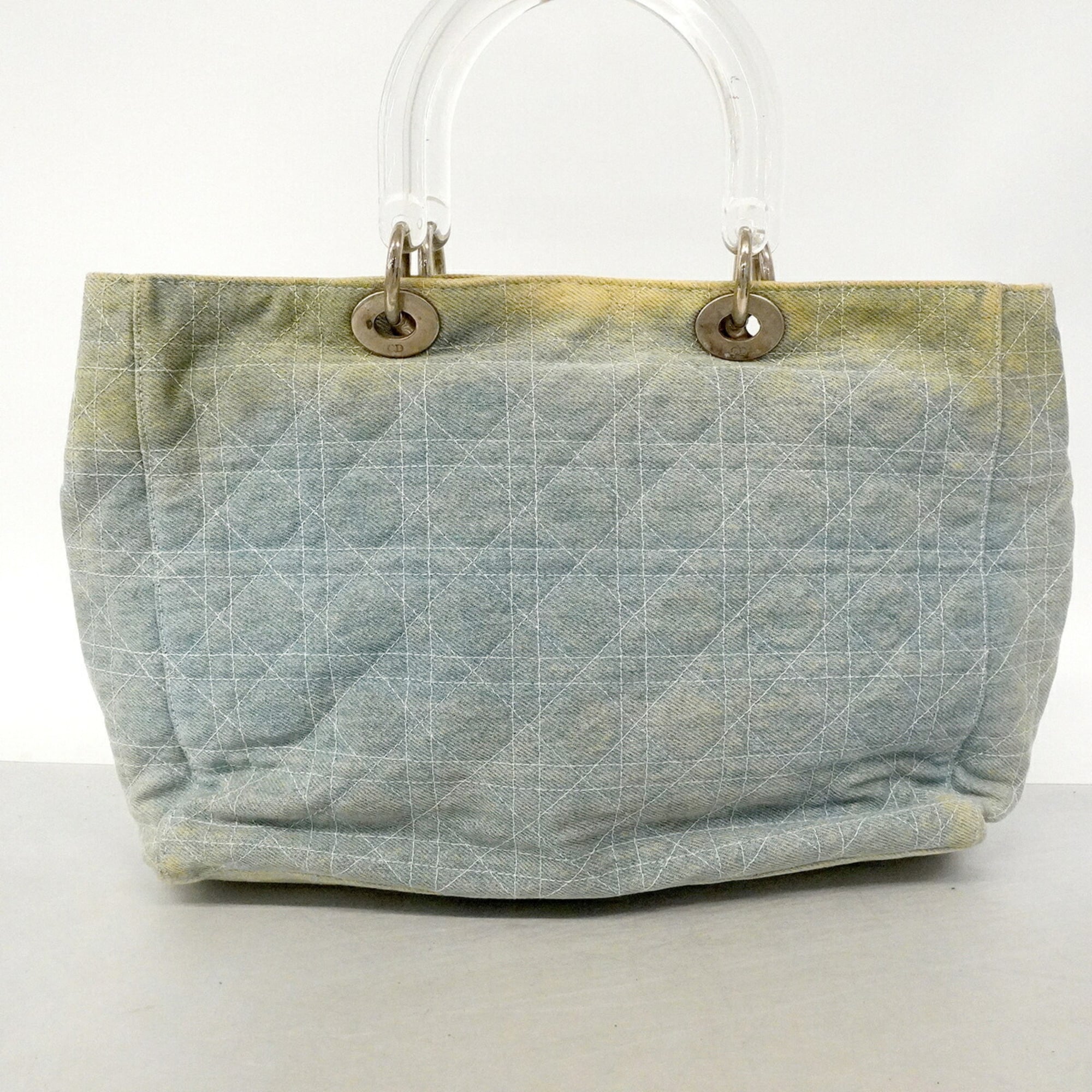 Christian Dior Blue Denim Tote Bag (Pre-Owned)