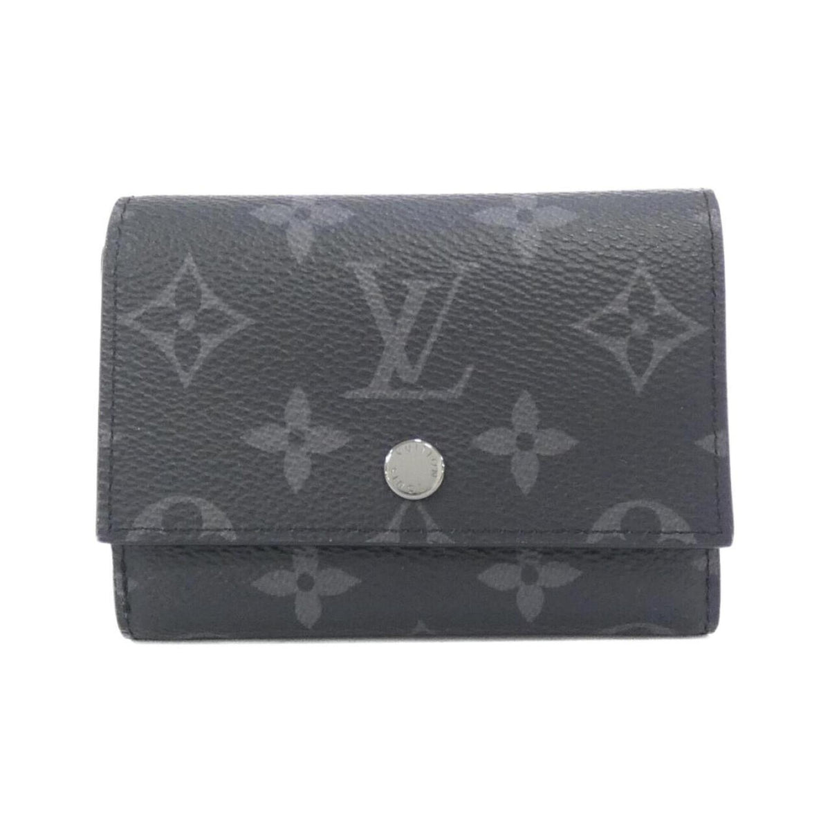Louis Vuitton Monogram Eclipse Black Coated Canvas Wallet (Tri-Fold) (Pre-Owned)