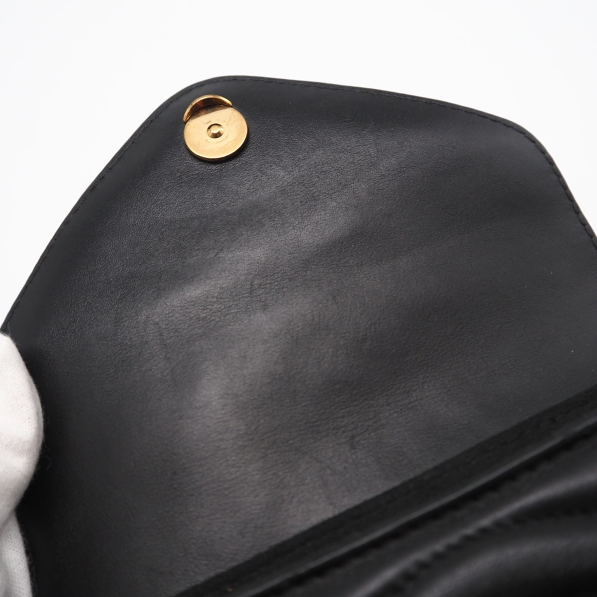 Louis Vuitton Black Leather Pochette Shoulder Bag (Pre-Owned)