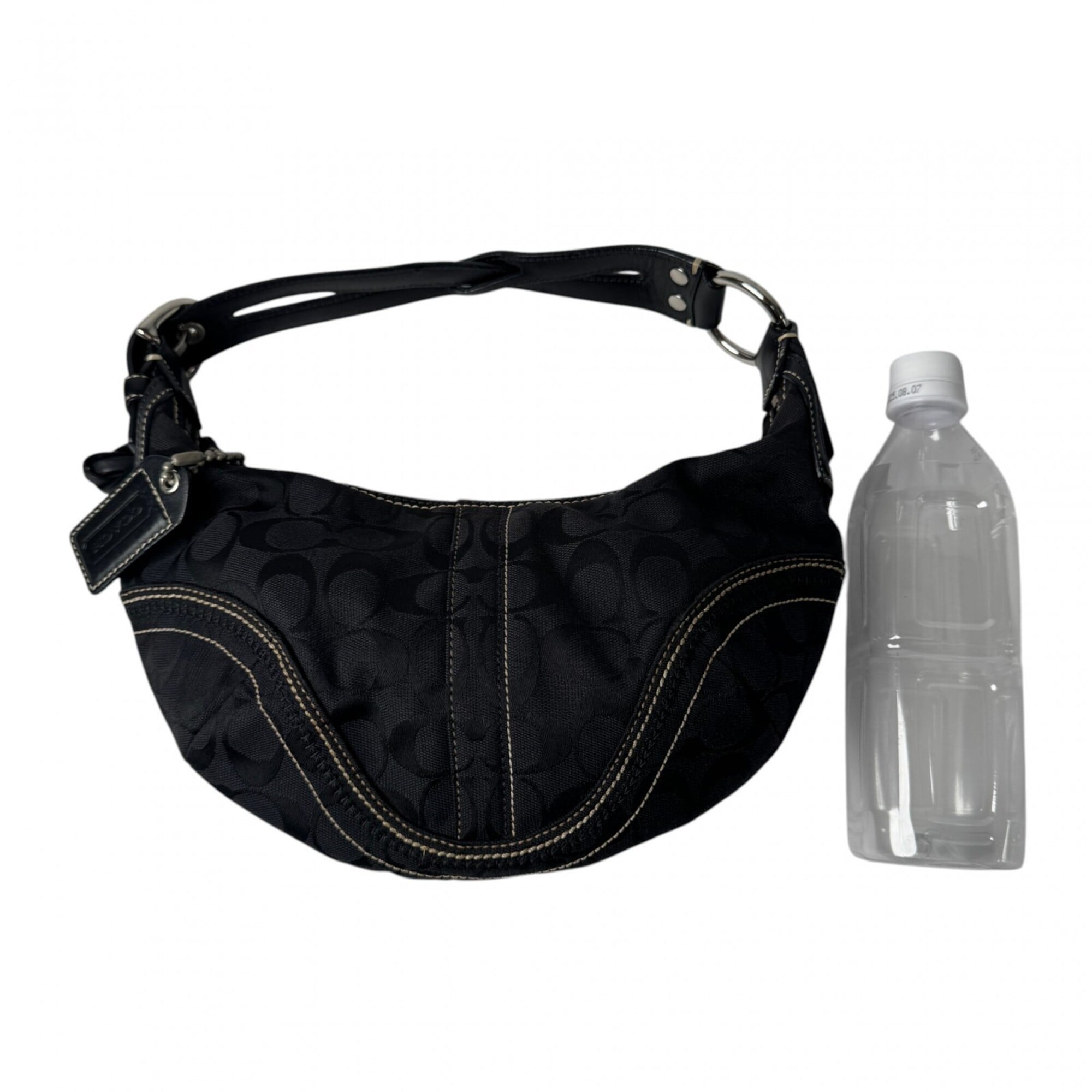 Coach Black Canvas Handbag Shoulder Bag (Pre-Owned)