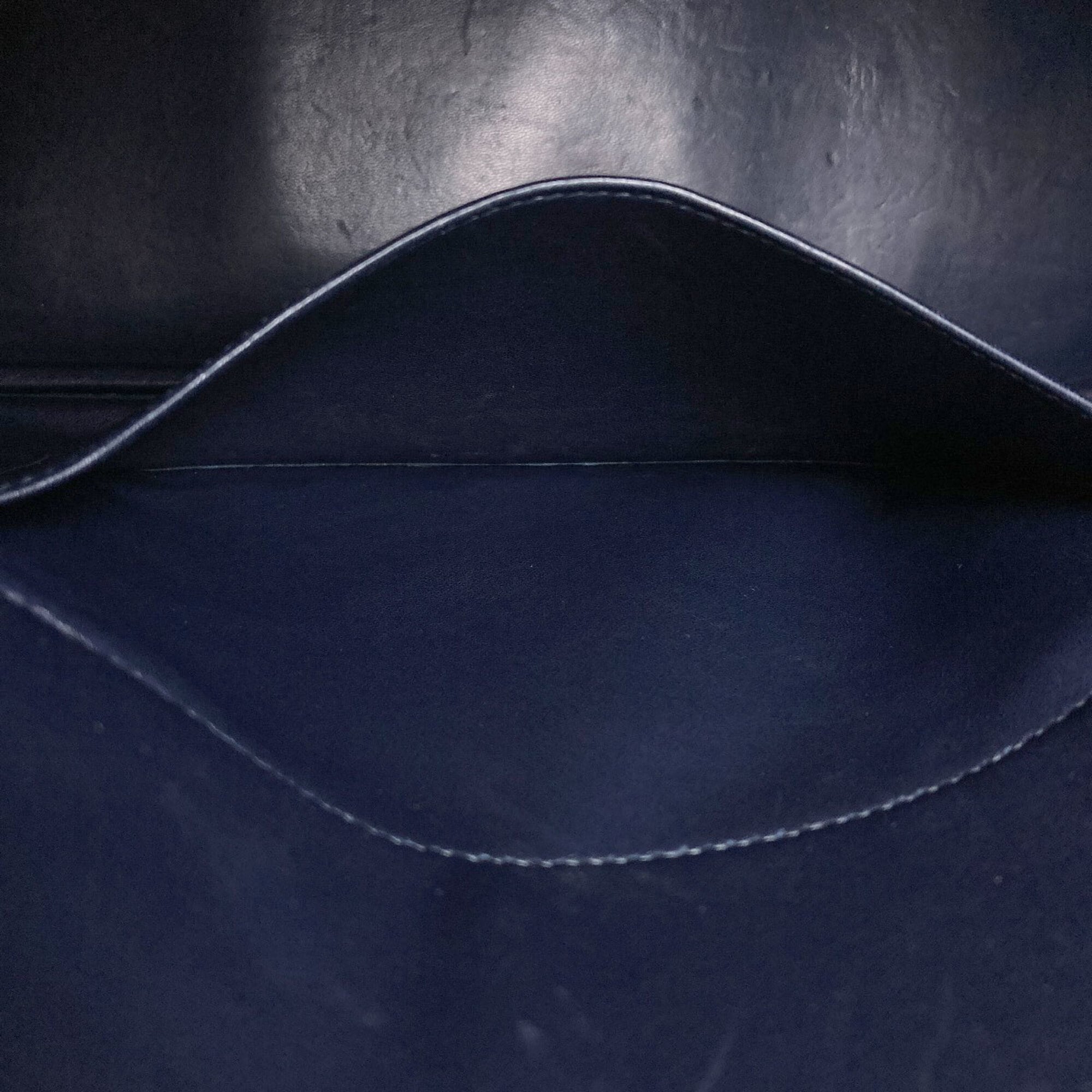Hermes Bolide Dark Navy Fjord Leather Handbag (Pre-Owned)