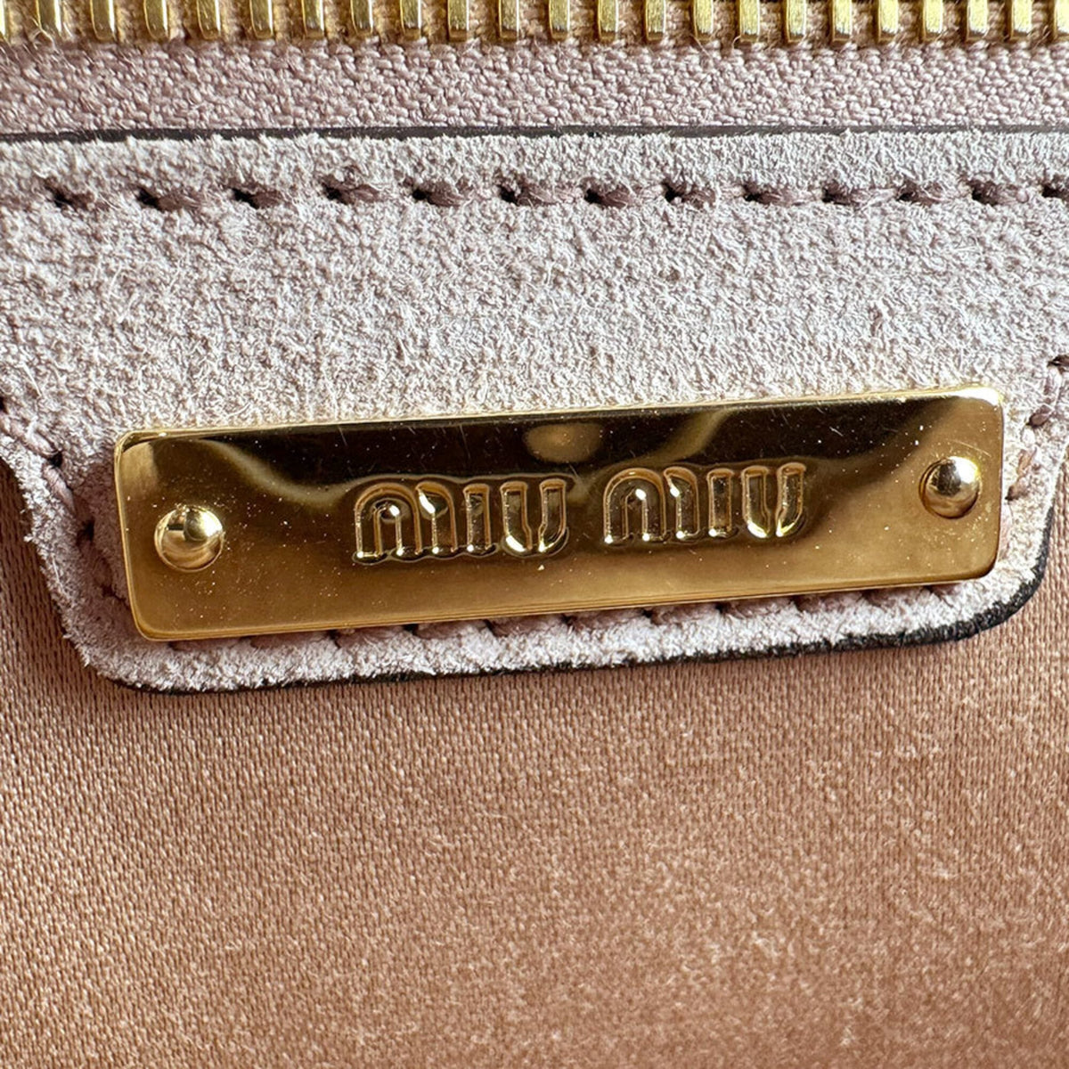 Miu Miu Light Pink Leather Handbag Shoulder Bag (Pre-Owned)