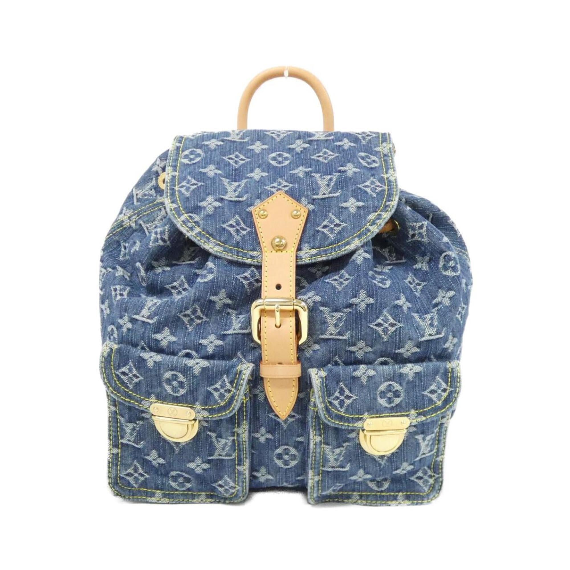Louis Vuitton Monogram Denim Blue Monogram Denim Backpack (Pre-Owned)