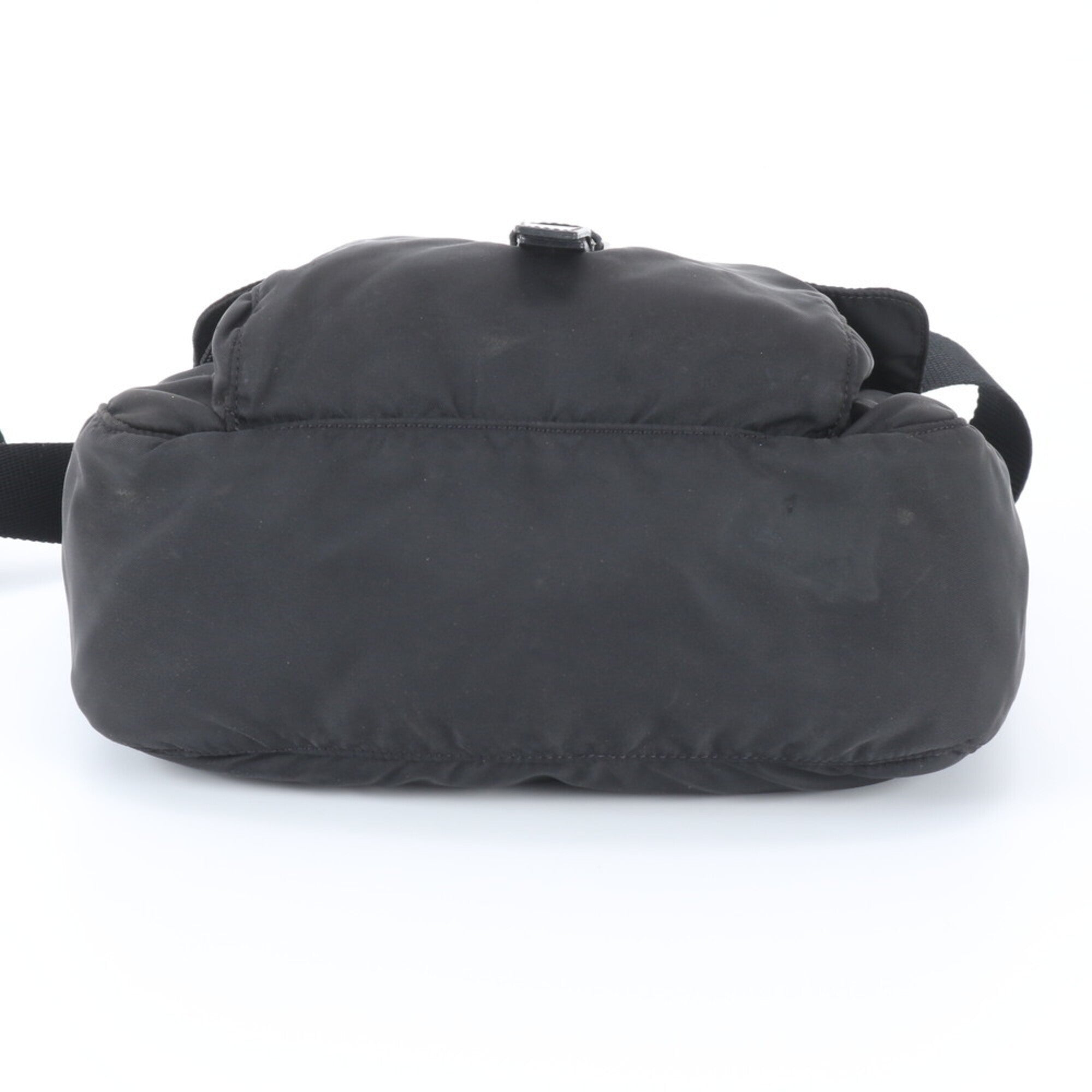 Prada Black Nylon Leather Shoulder Bag (Pre-Owned)