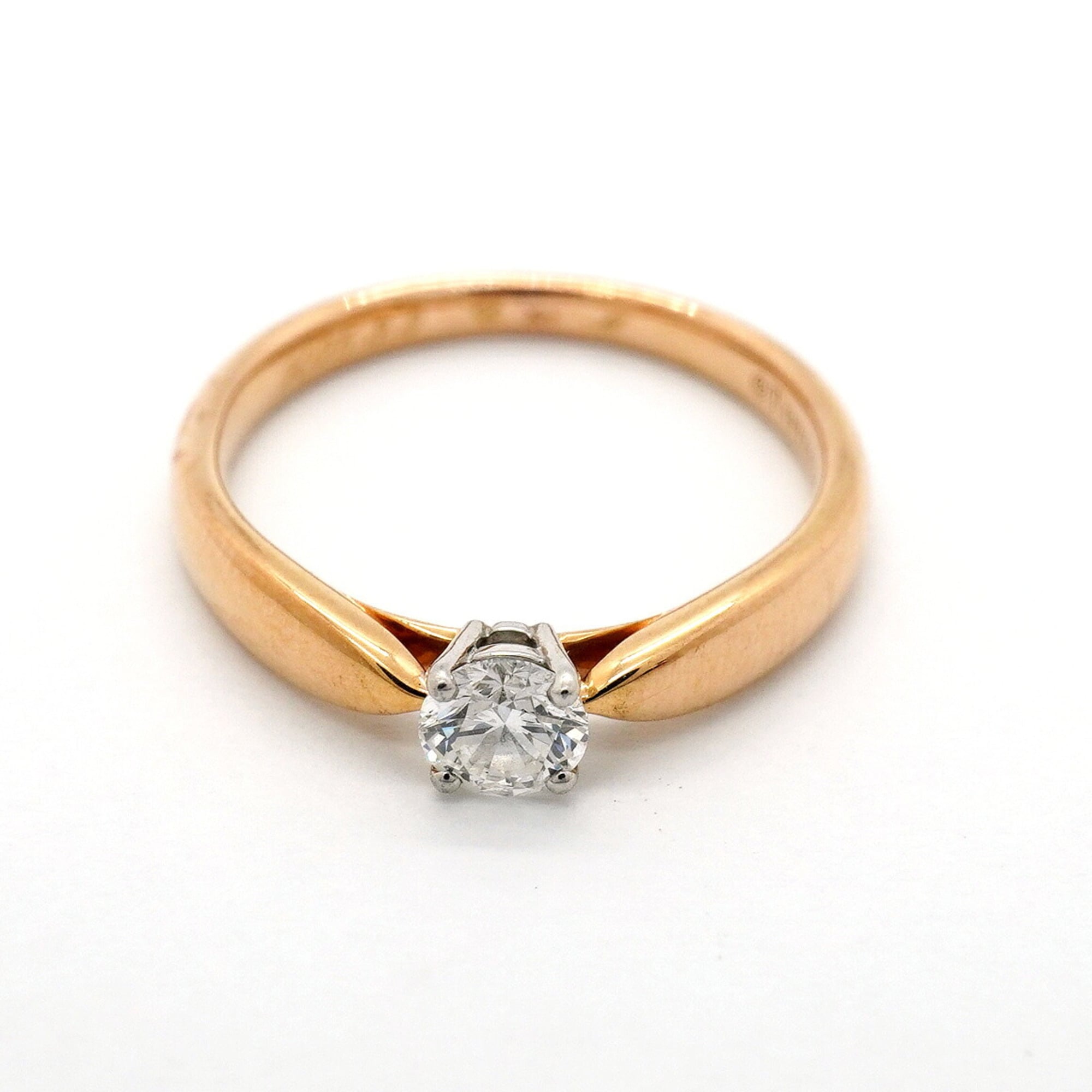 Tiffany Pink Gold (18K) Platinum 950 Band Ring (Pre-Owned)