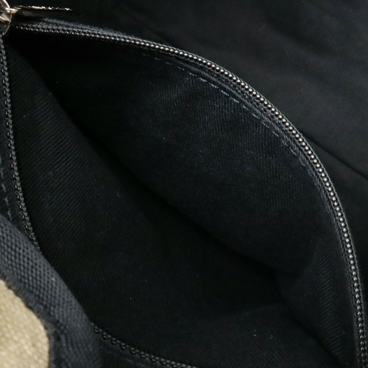 Chanel Beige Black Canvas Shoulder Bag Tote Bag (Pre-Owned)