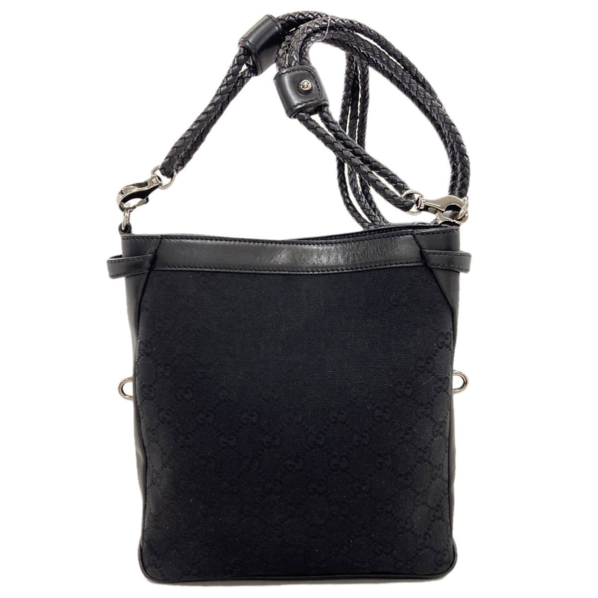 Gucci Black Canvas Shoulder Bag (Pre-Owned)