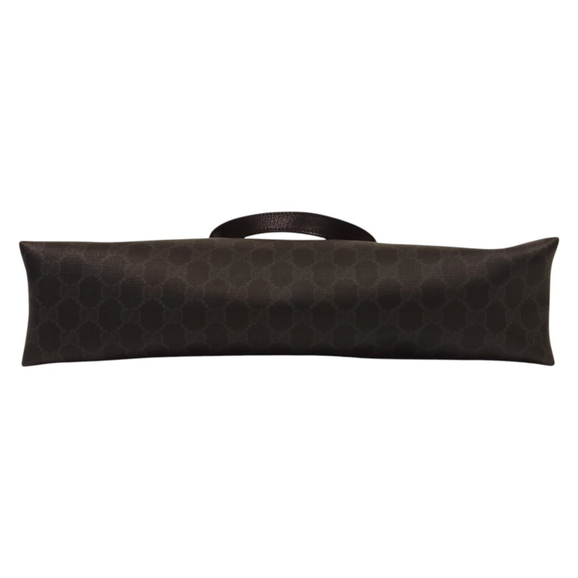 Gucci Black Coated Canvas Leather Tote Bag (Pre-Owned)