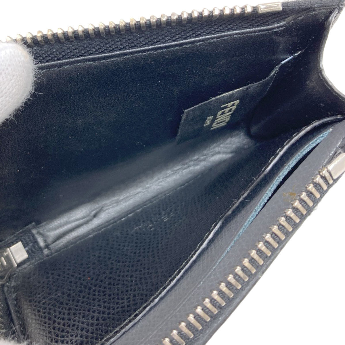 Fendi Gray Pvc Coin Purse/Coin Case (Pre-Owned)