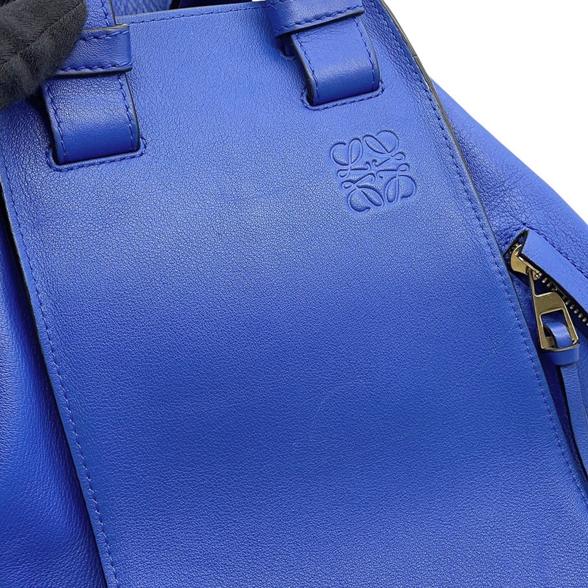 Loewe Blue Leather Handbag Shoulder Bag (Pre-Owned)