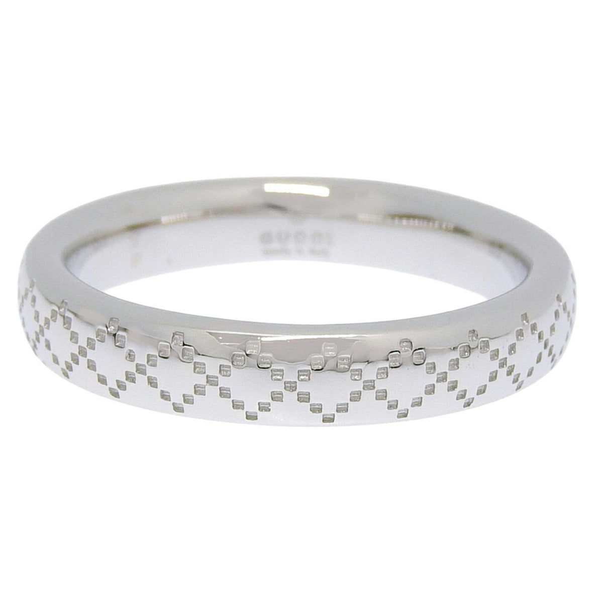 Gucci White Gold White Gold (18K) Band Ring (Pre-Owned)