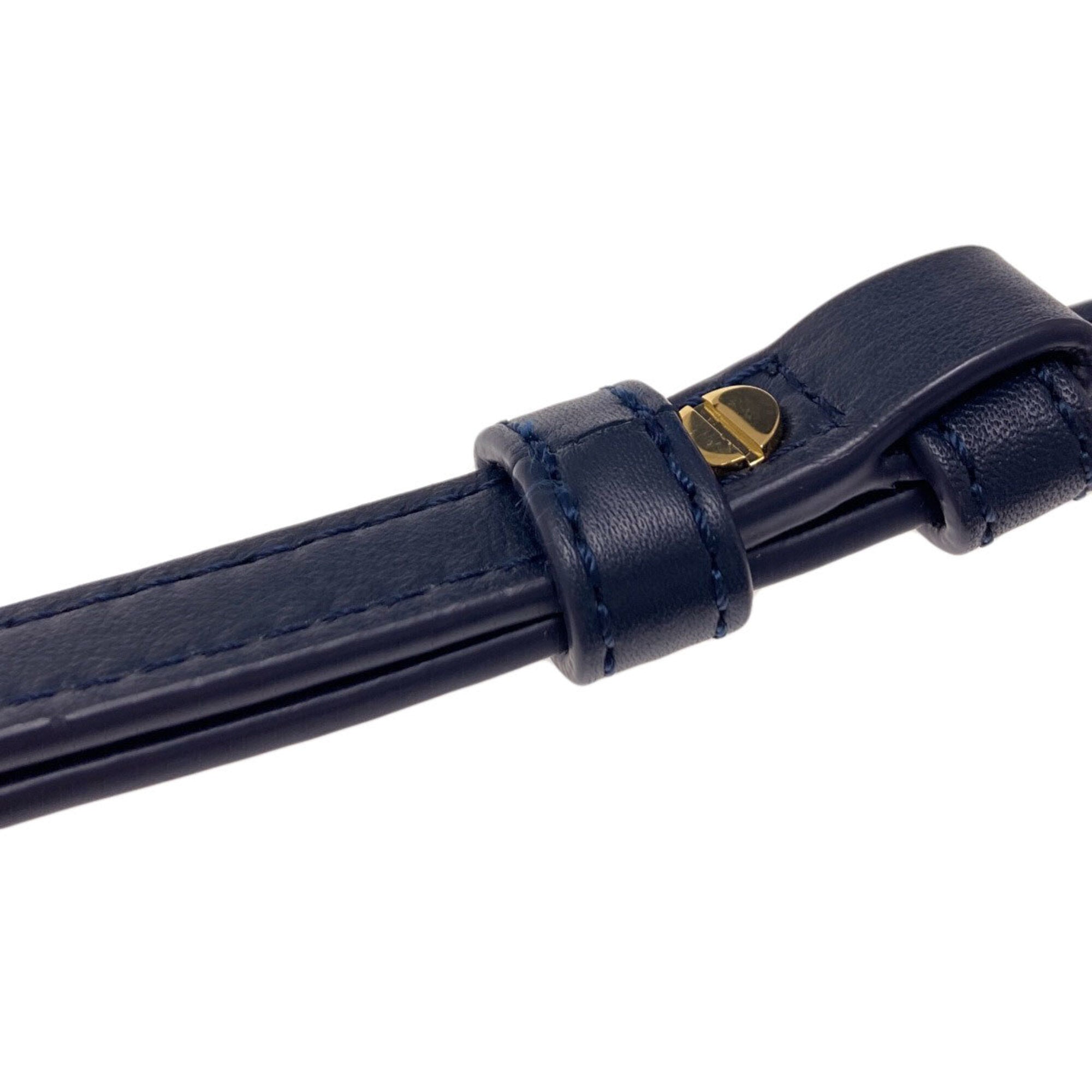 Loewe Navy Leather Handbag (Pre-Owned)