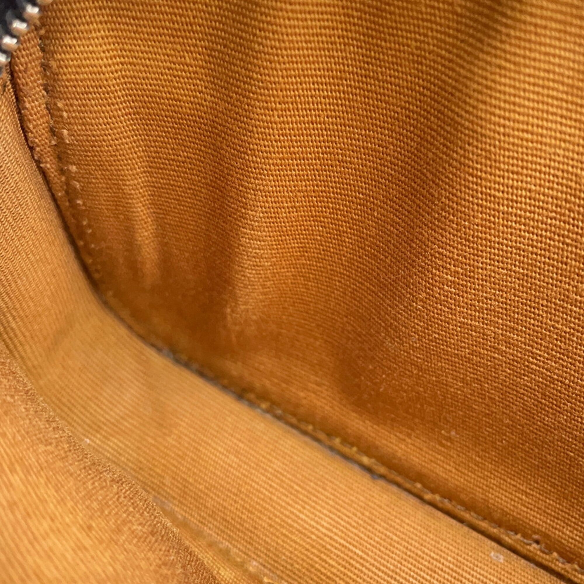 Celine Brown Dark Brown Pvc Leather Handbag Pouch Shoulder Bag (Pre-Owned)