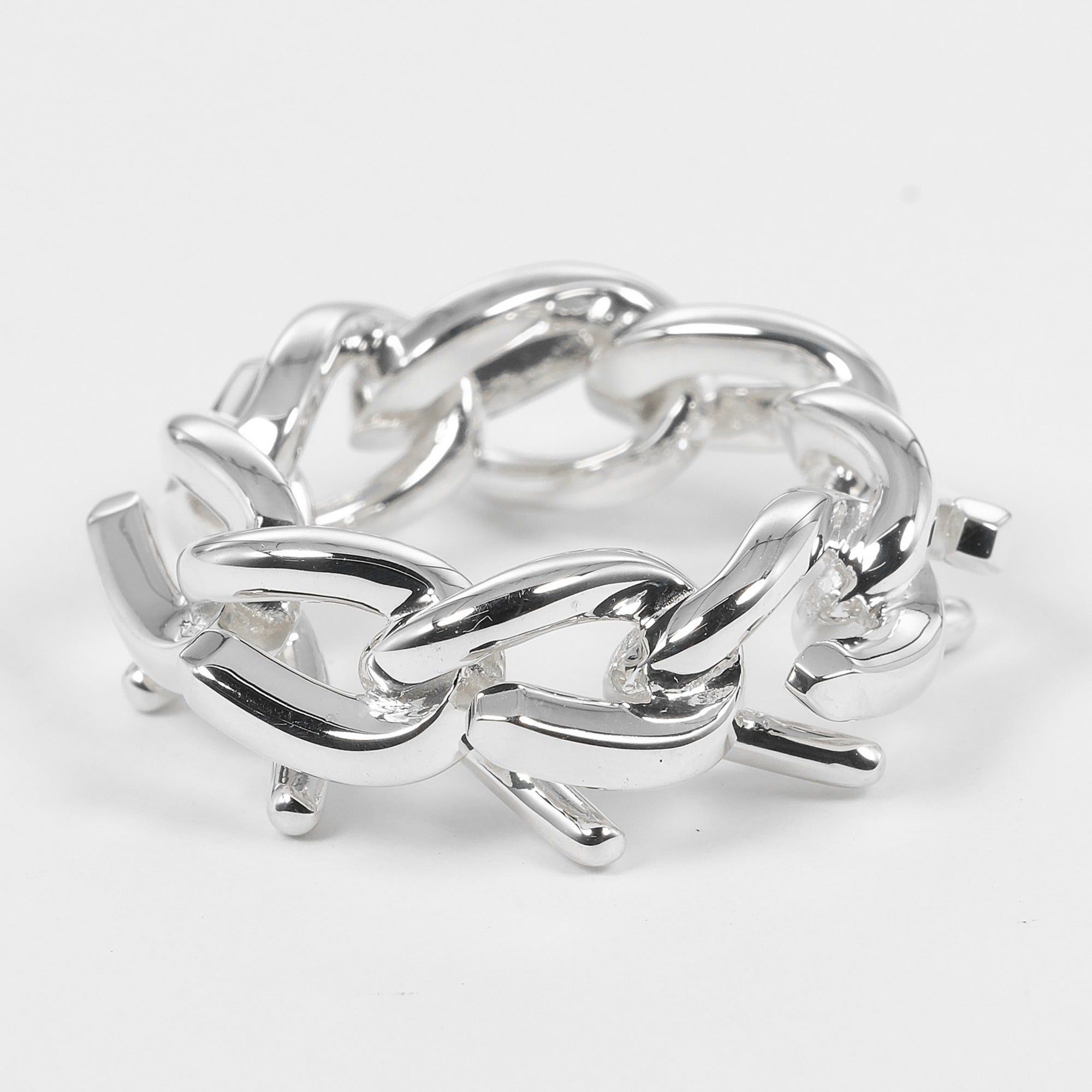 Tiffany Silver Silver 925 Band Ring (Pre-Owned)