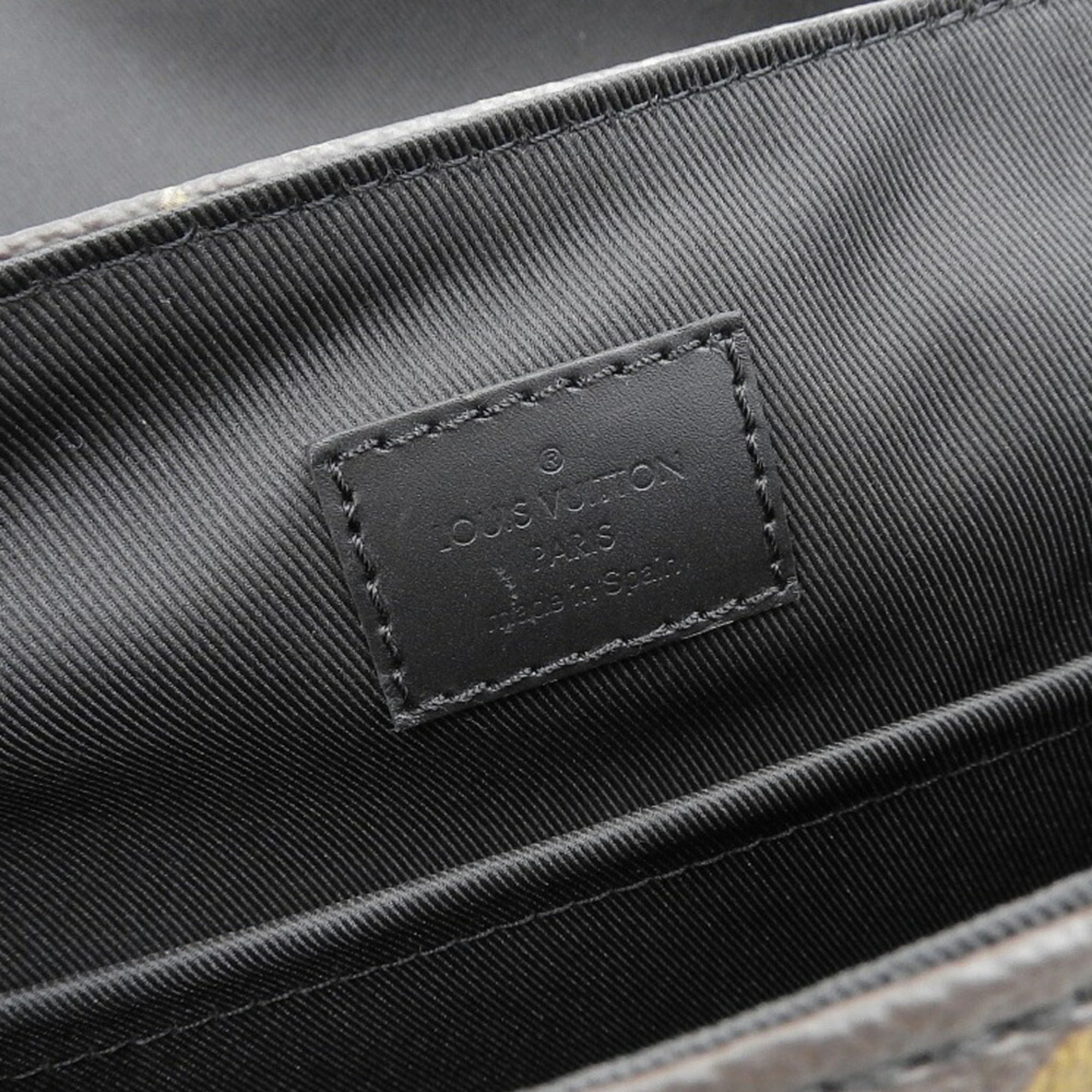 Louis Vuitton Monogram Macassar Black Monogram Macassar Pvc Leather Shoulder Bag (Pre-Owned)