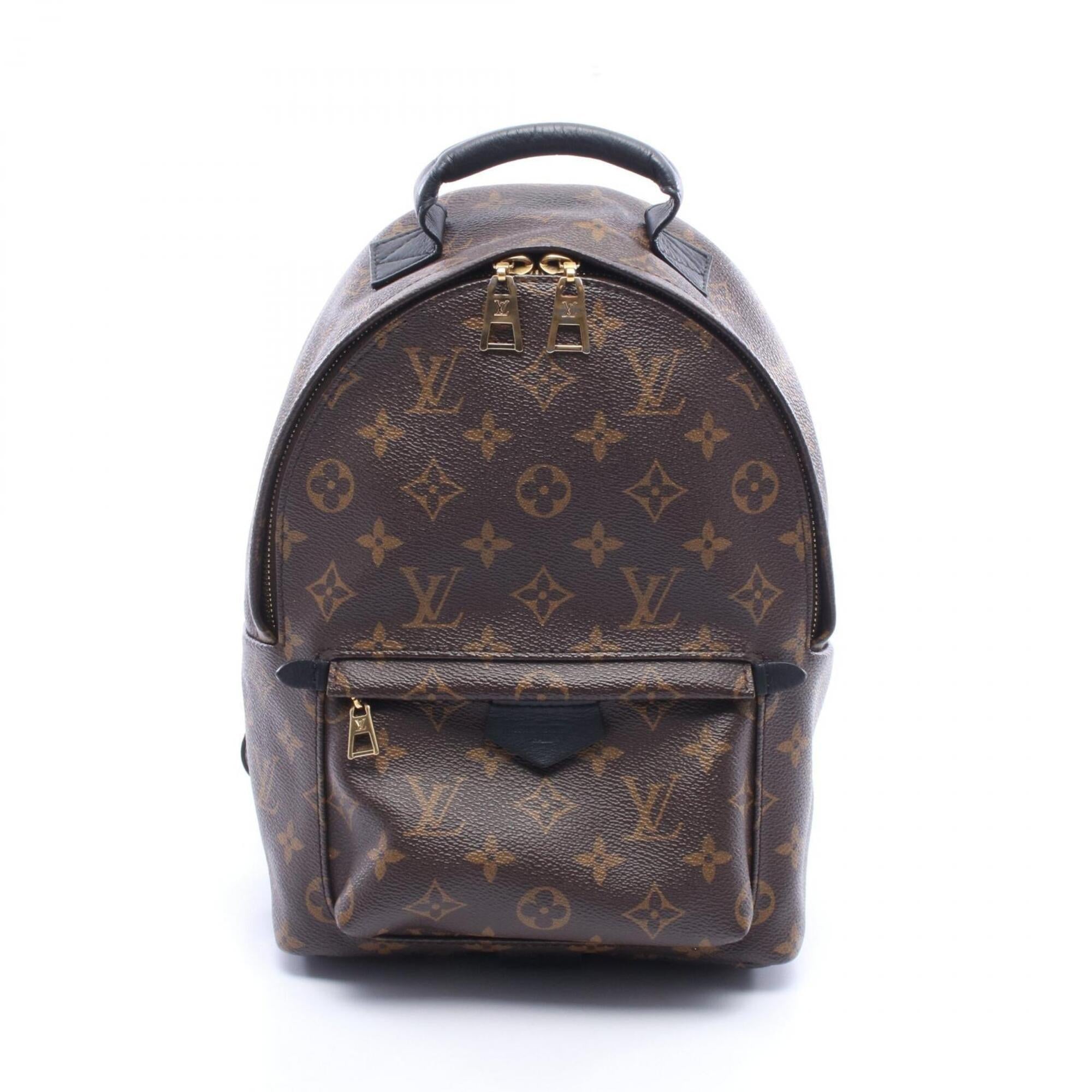 Louis Vuitton Black Brown Monogram Monogram Backpack Handbag (Pre-Owned)