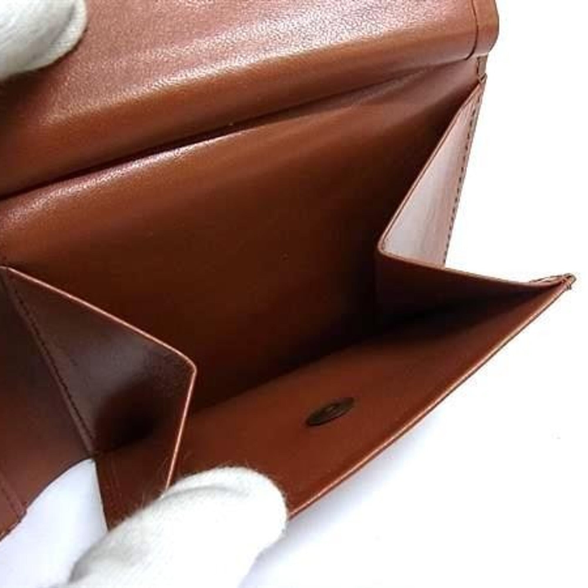 Mcm Brown Leather Wallet (Bi-Fold) (Pre-Owned)