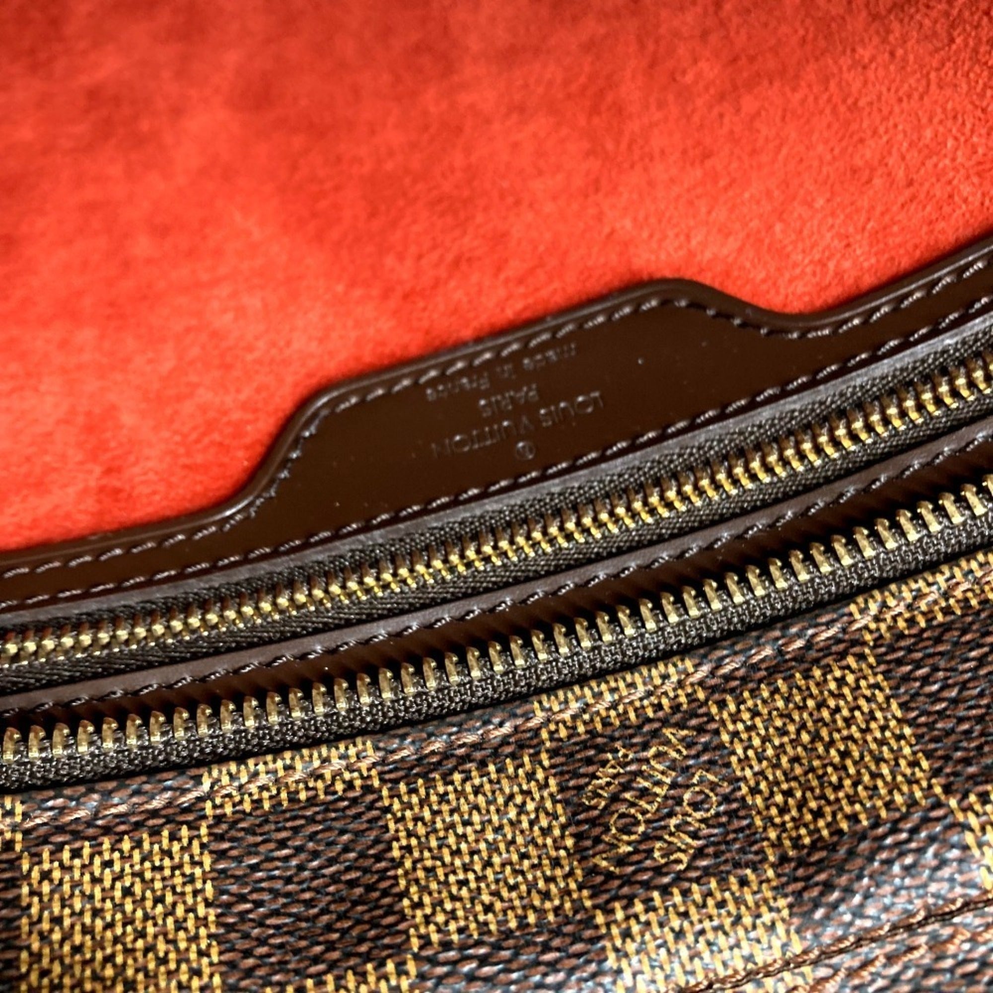 Louis Vuitton Brown Damier Canvas Ebene Damier Canvas Shoulder Bag Tote Bag (Pre-Owned)
