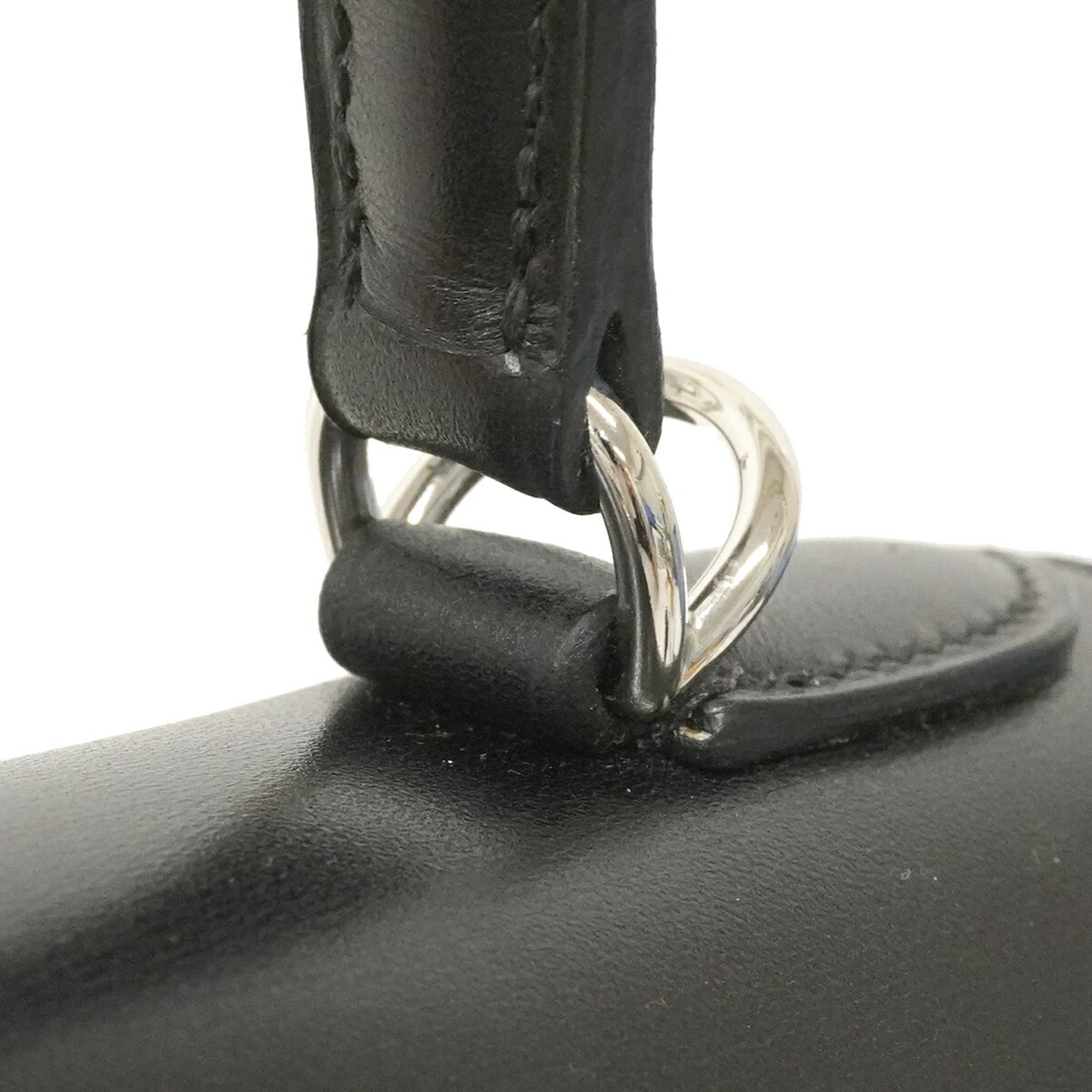 Hermes Black Box Calf Leather Handbag (Pre-Owned)