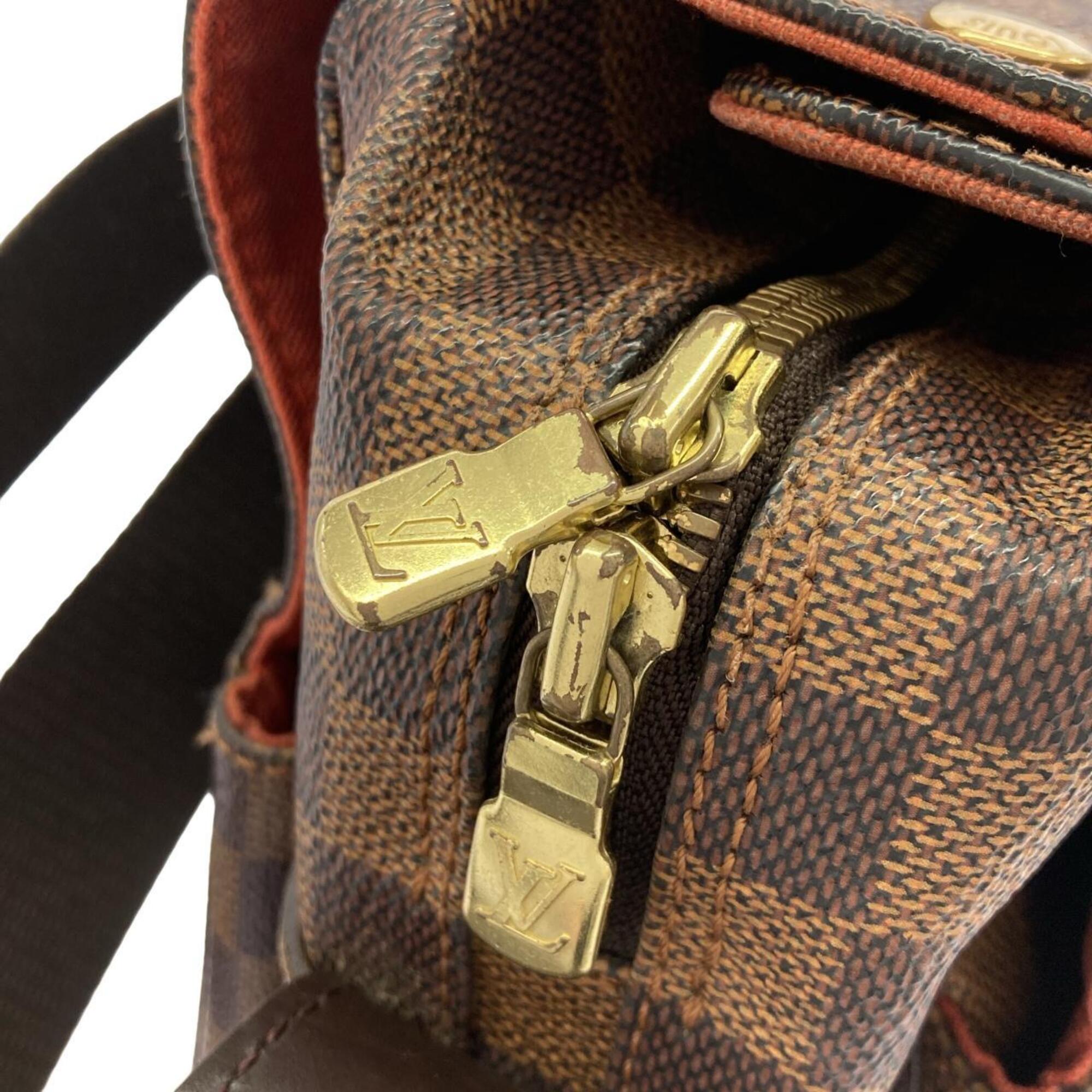 Louis Vuitton Ebene Coated Canvas Shoulder Bag (Pre-Owned)