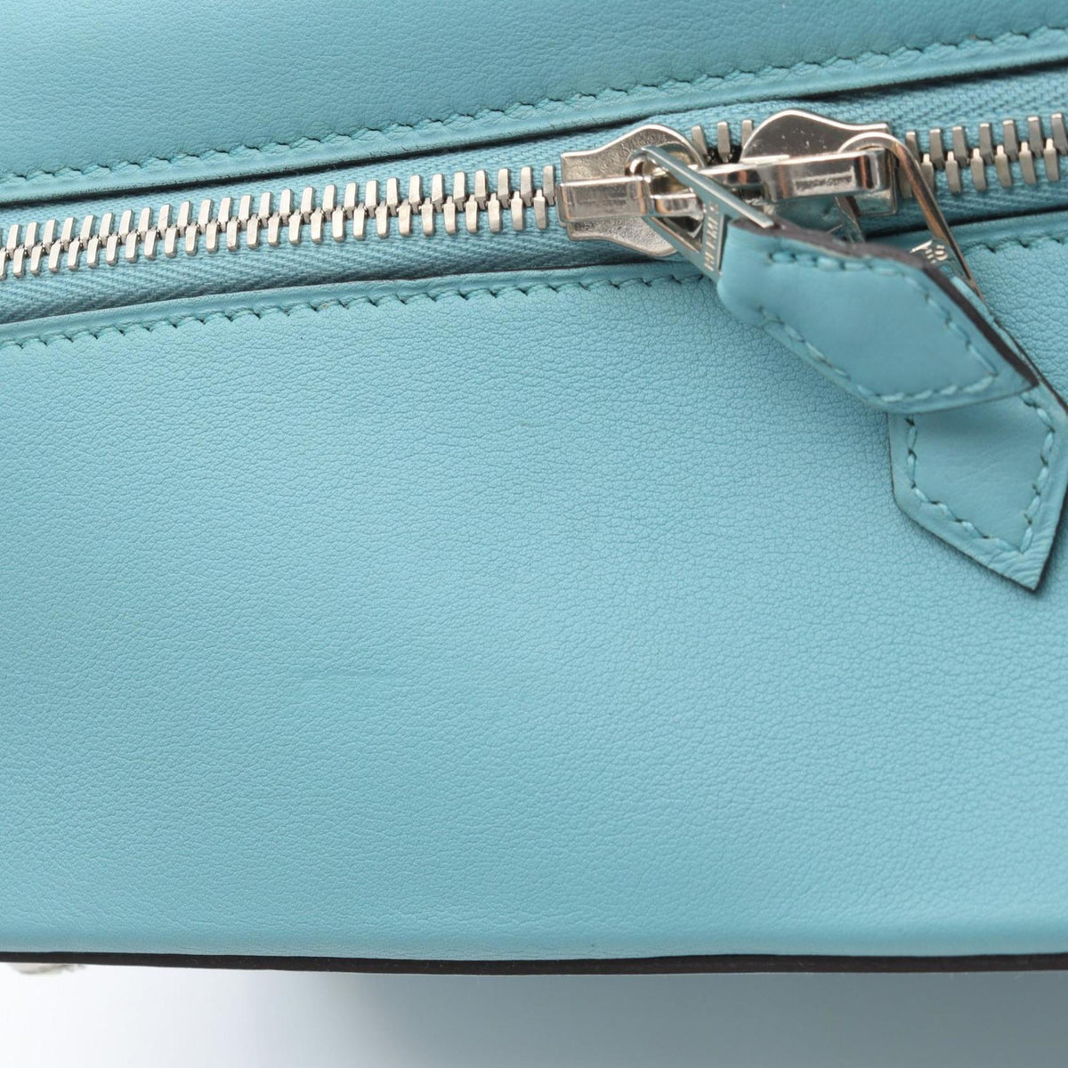 Hermes Blue Swift Leather Leather Handbag (Pre-Owned)