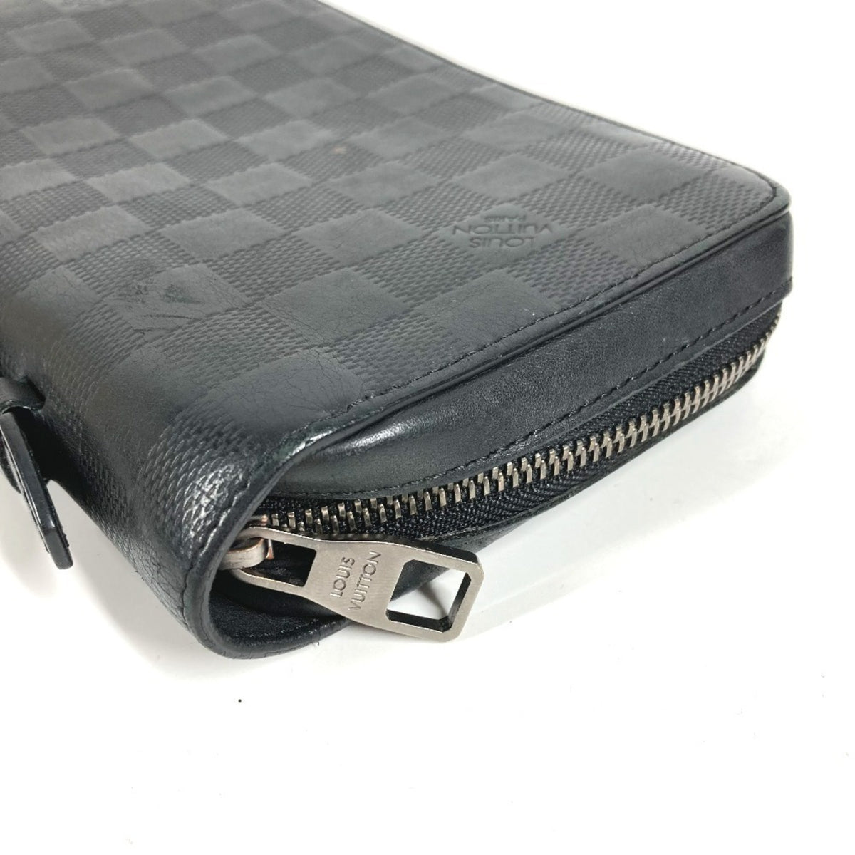 Louis Vuitton Damier Infini Black Damier Infini Long Wallet (Bi-Fold) (Pre-Owned)