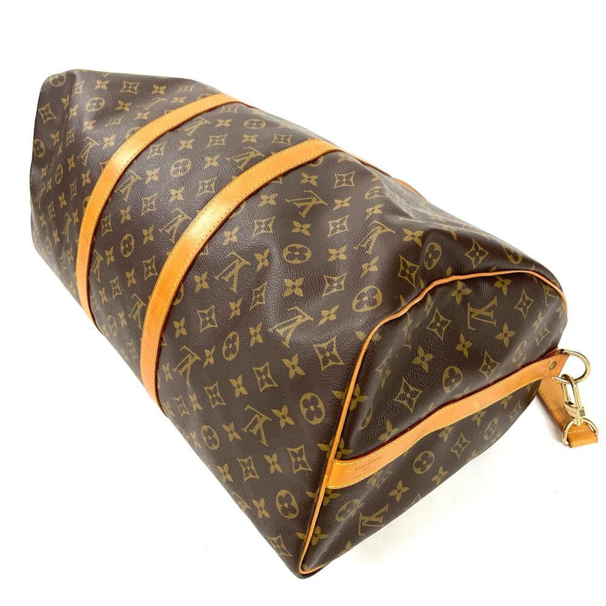 Louis Vuitton Brown Monogram Canvas Boston Bag (Pre-Owned)