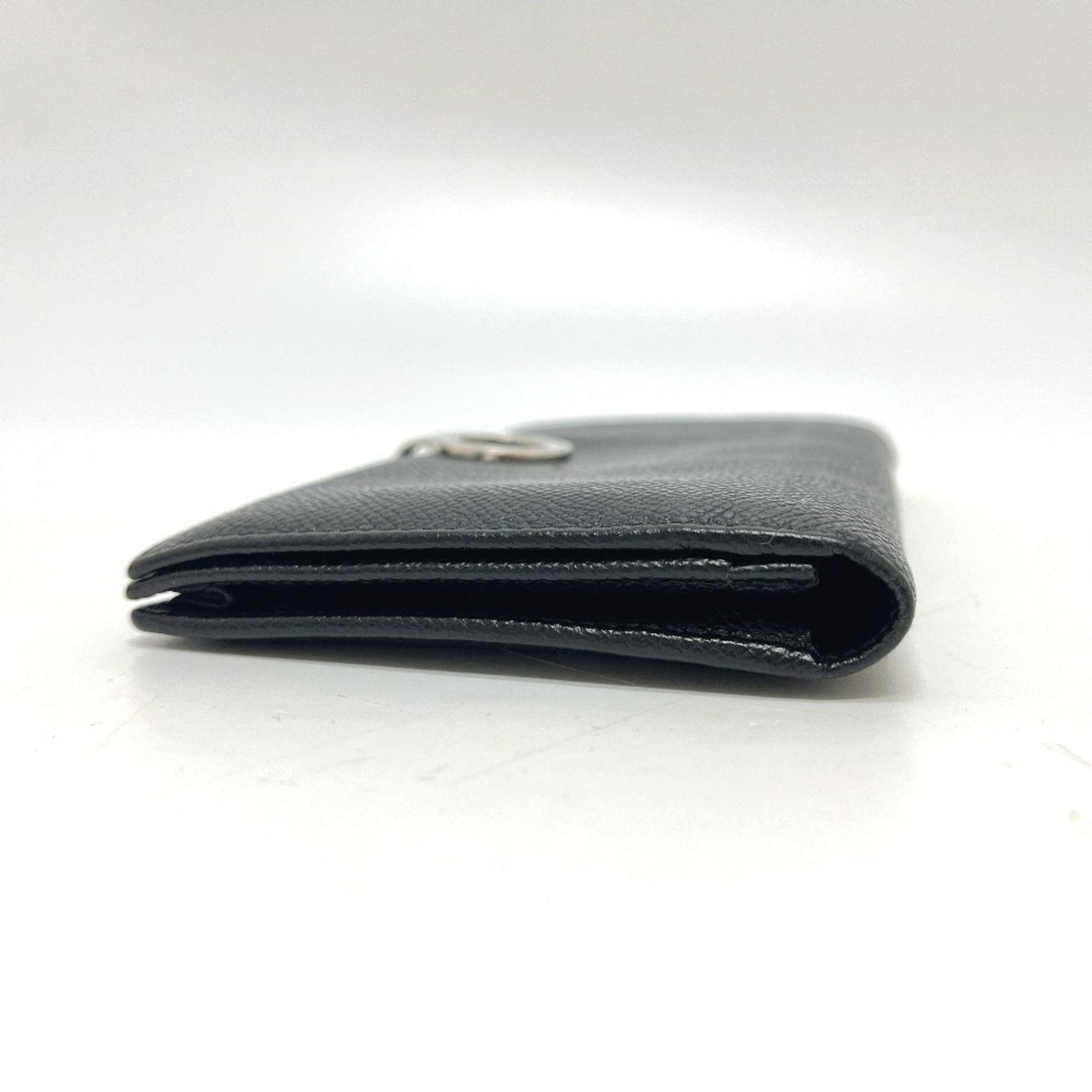 Bvlgari Black Leather Long Wallet (Bi-Fold) (Pre-Owned)
