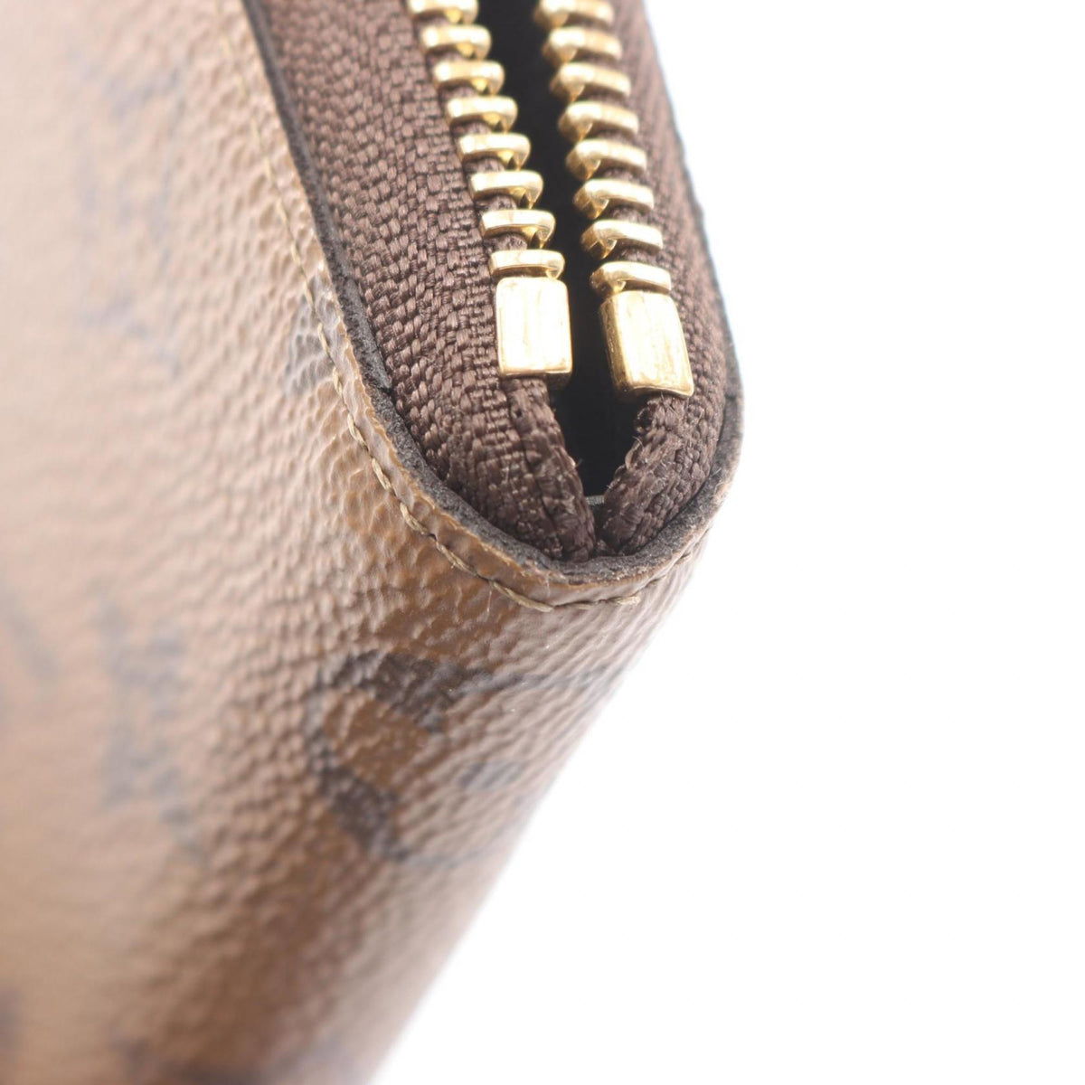 Louis Vuitton Brown Monogram Reverse Coated Canvas Long Wallet (Bi-Fold) (Pre-Owned)