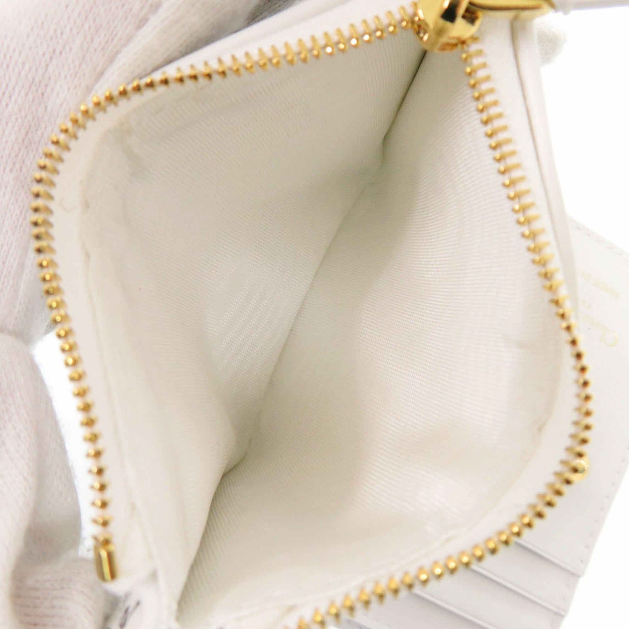 Christian Dior White Leather Wallet (Bi-Fold) (Pre-Owned)