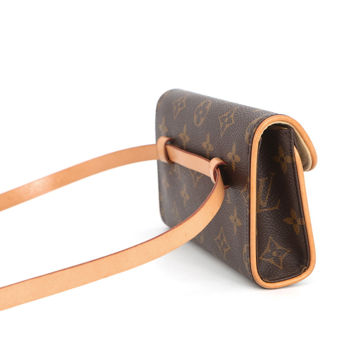 Louis Vuitton Brown Monogram Monogram Handbag Pochette Pouch Sling Bag (Pre-Owned)
