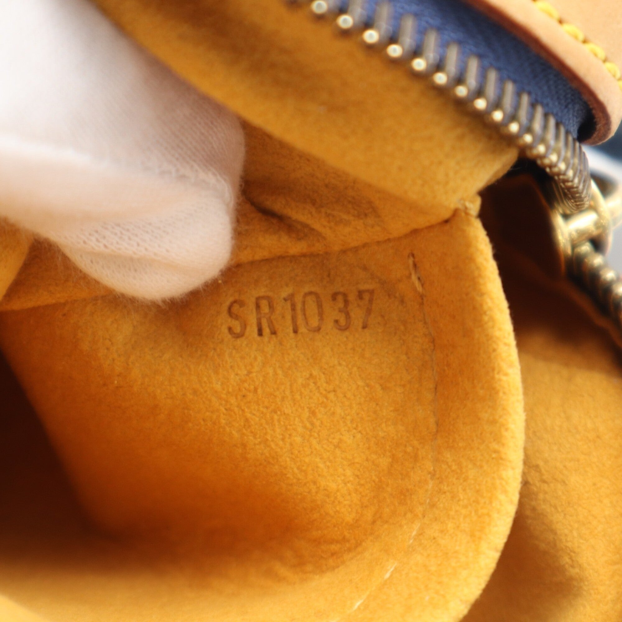 Louis Vuitton Beige Blue Cotton Fanny Pack (Pre-Owned)