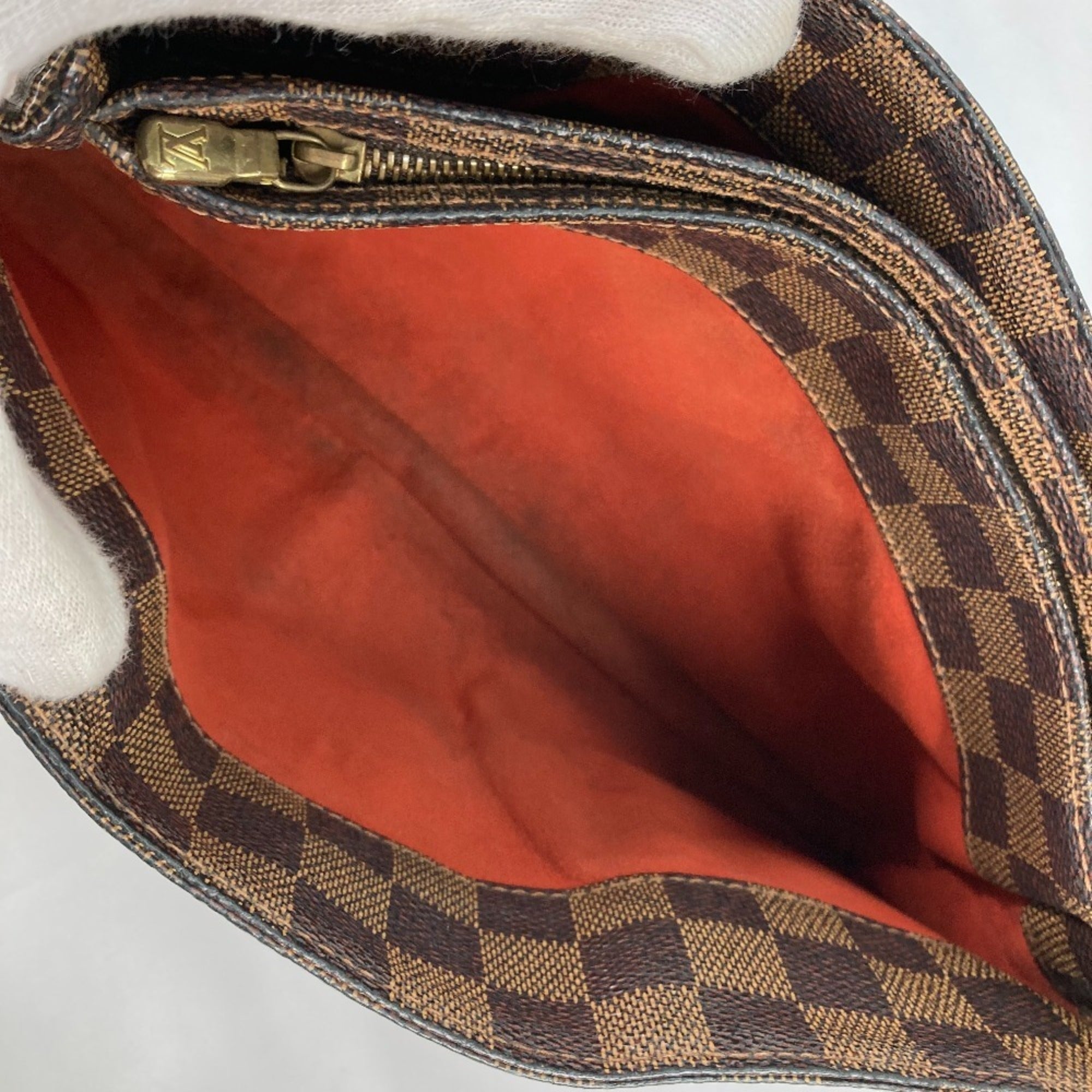 Louis Vuitton Damier Brown Damier Canvas Ebene Damier Canvas Shoulder Bag (Pre-Owned)