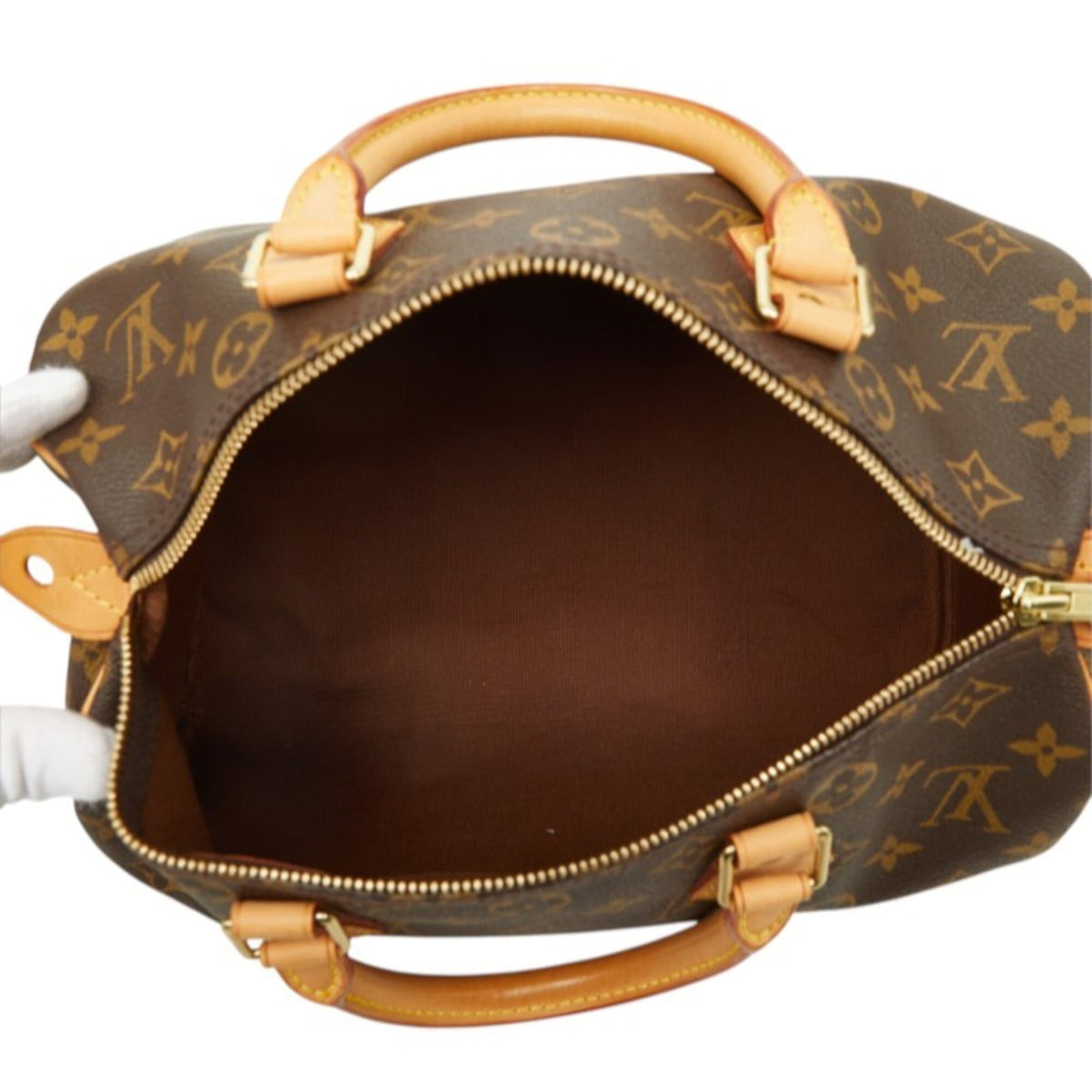 Louis Vuitton Monogram Brown Pvc Leather Boston Bag Handbag (Pre-Owned)
