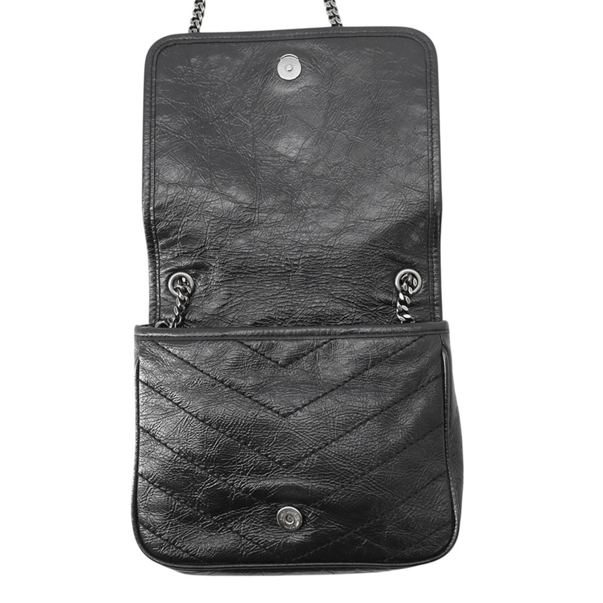 Yves Saint Laurent Black Leather Shoulder Bag (Pre-Owned)
