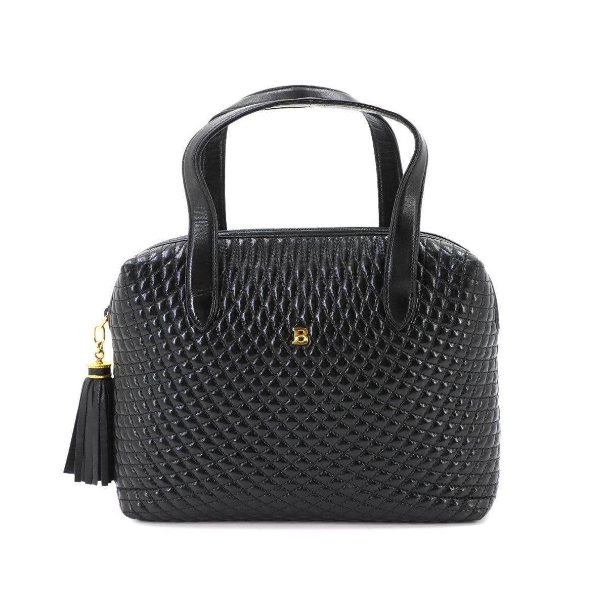 Bally Black Leather Handbag (Pre-Owned)