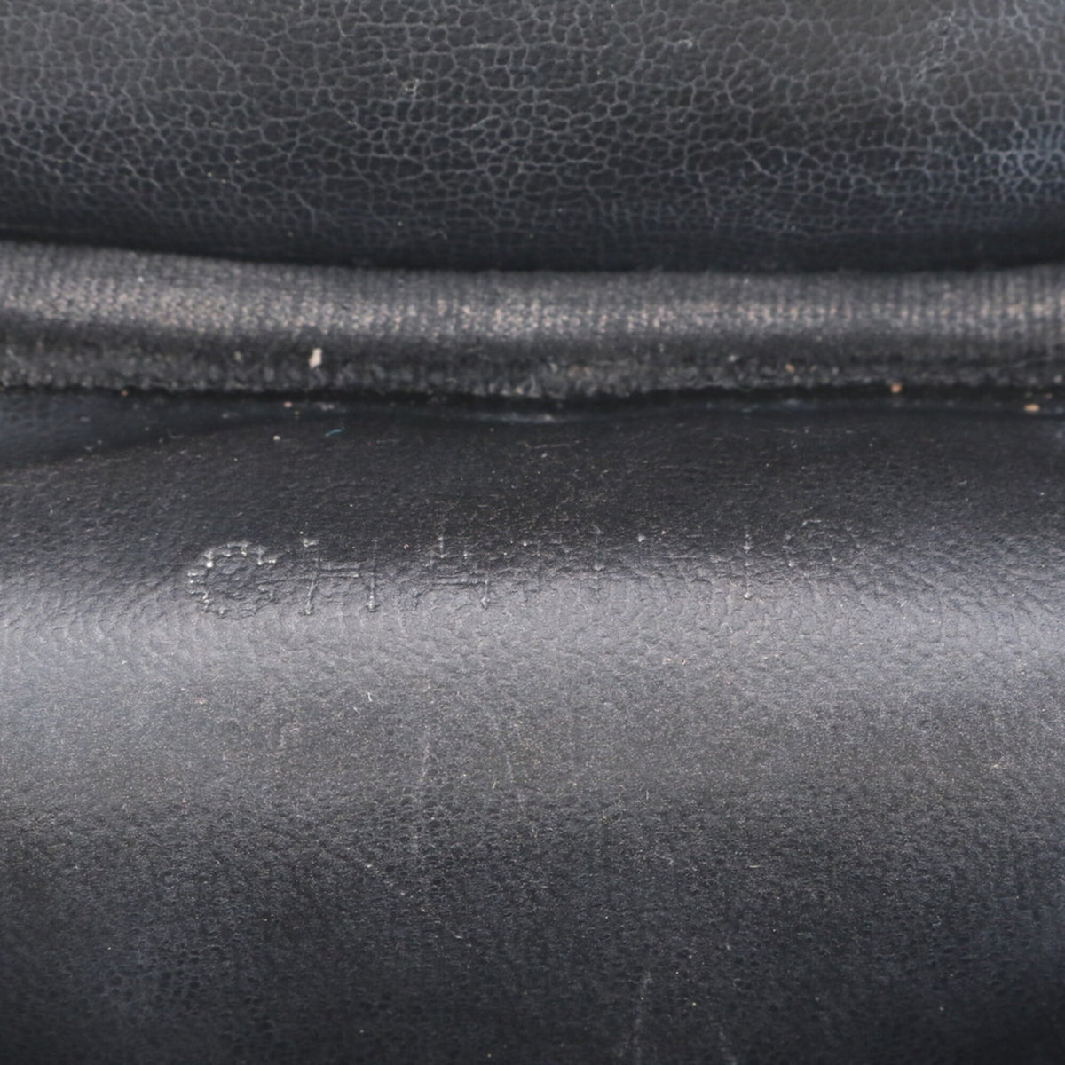 Chanel Black Leather Handbag Pouch (Pre-Owned)