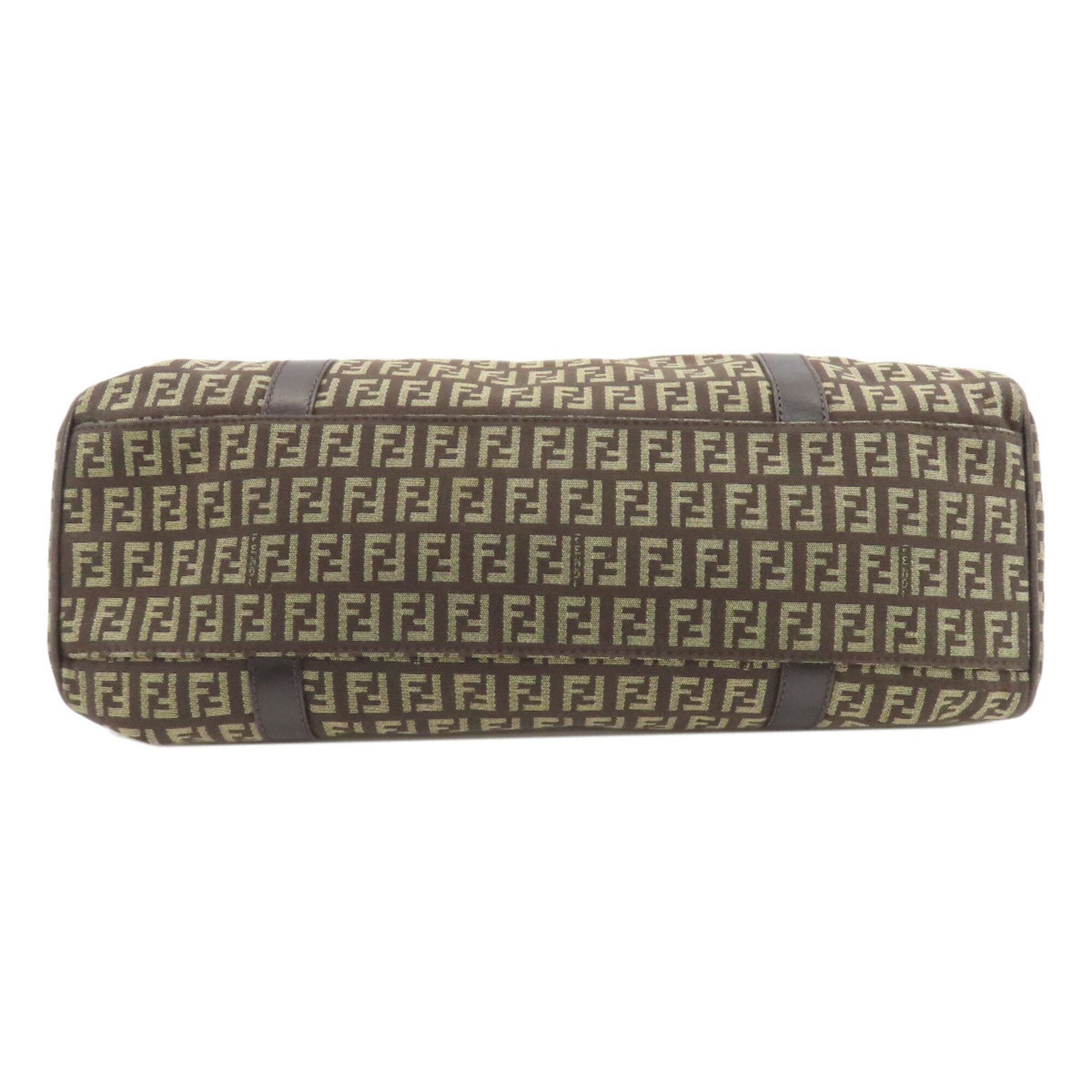 Fendi Dark Brown Canvas Tote Bag (Pre-Owned)