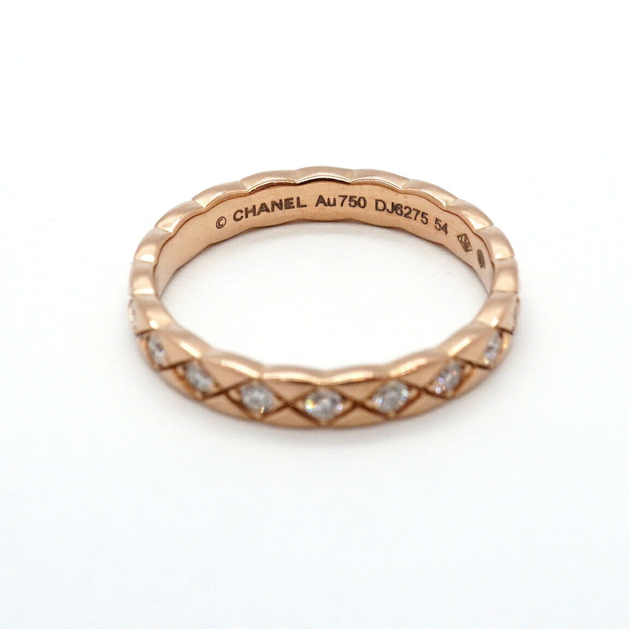 Chanel Pink Gold (18K) Band Ring (Pre-Owned)