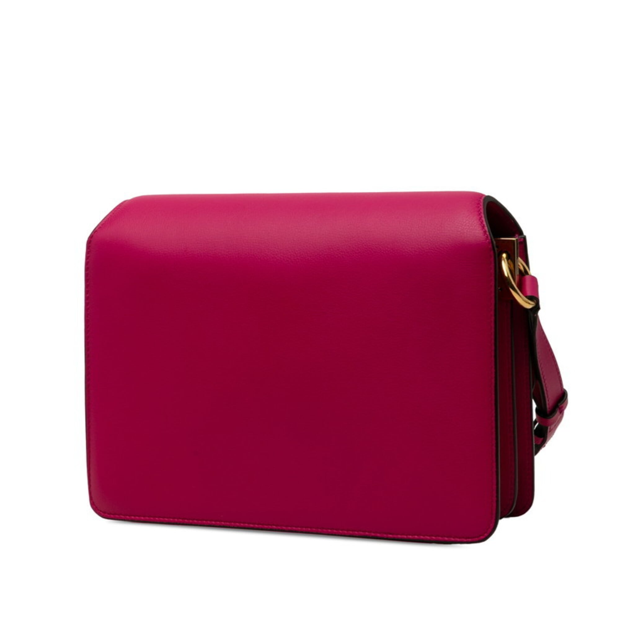 Salvatore Ferragamo Pink Leather Shoulder Bag (Pre-Owned)