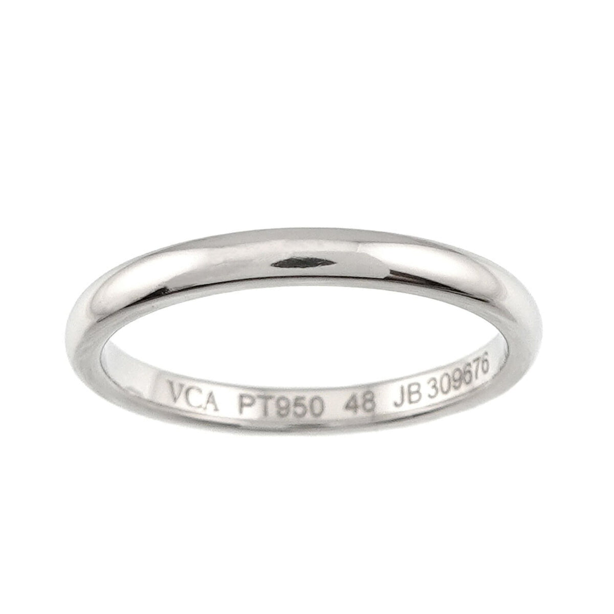 Van Cleef & Arpels Platinum 950 Band Ring (Pre-Owned)