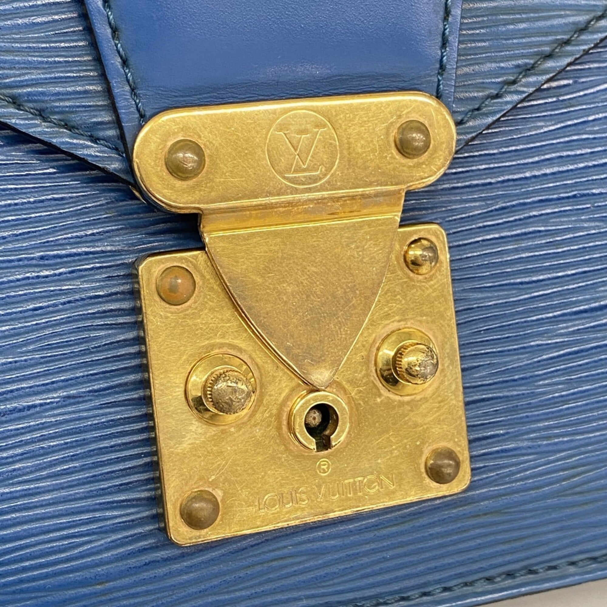 Louis Vuitton Toledo Blue Clutch Bag (Pre-Owned)