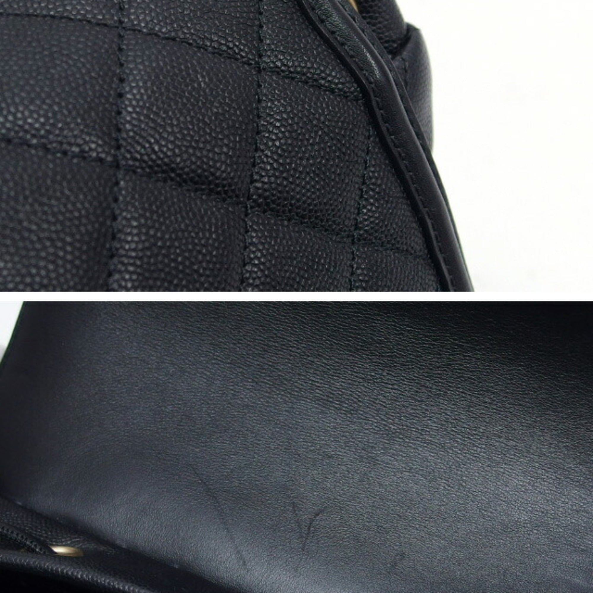 Chanel Black Grained Calfskin Backpack (Pre-Owned)