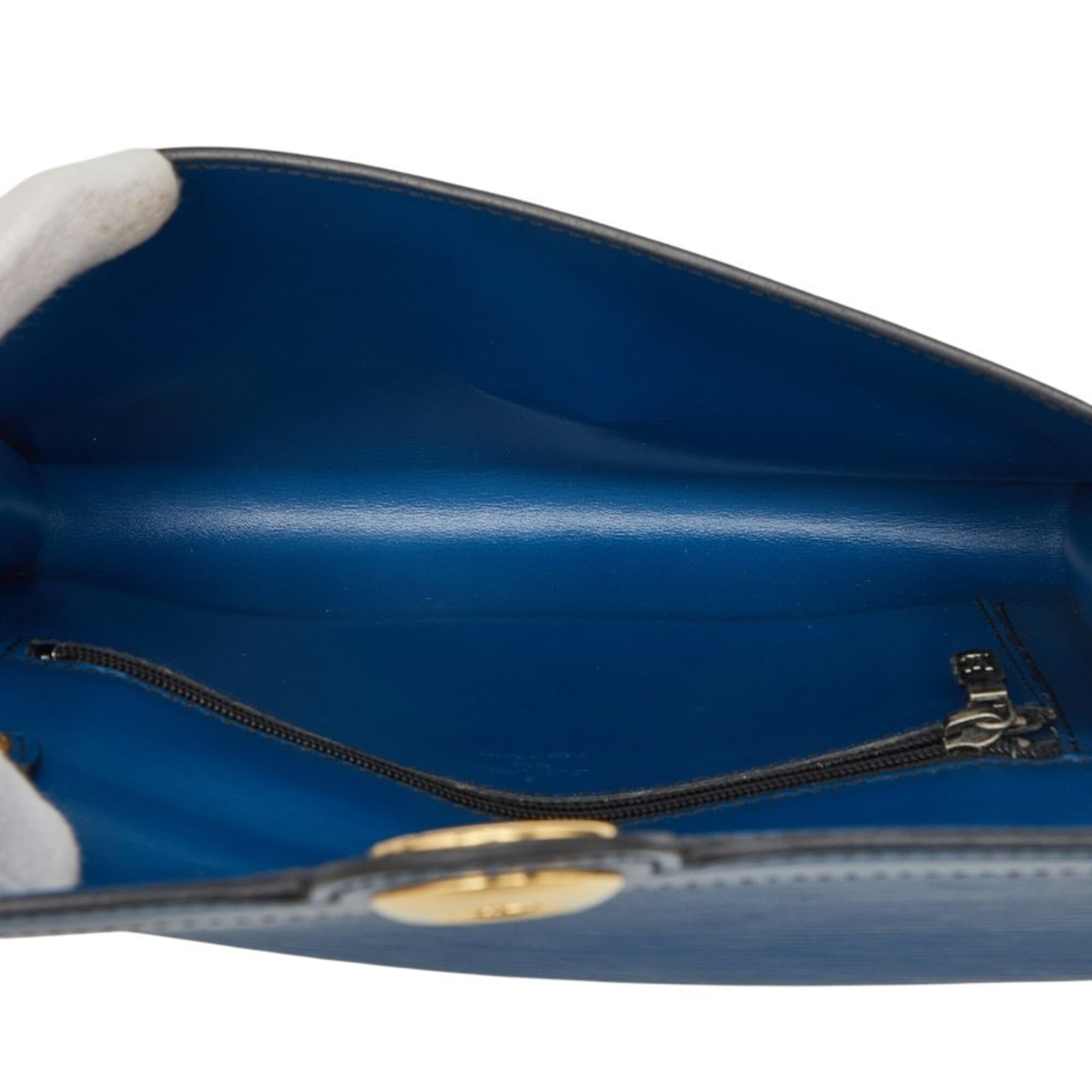 Louis Vuitton Epi Toledo Blue Leather Pochette Shoulder Bag (Pre-Owned)